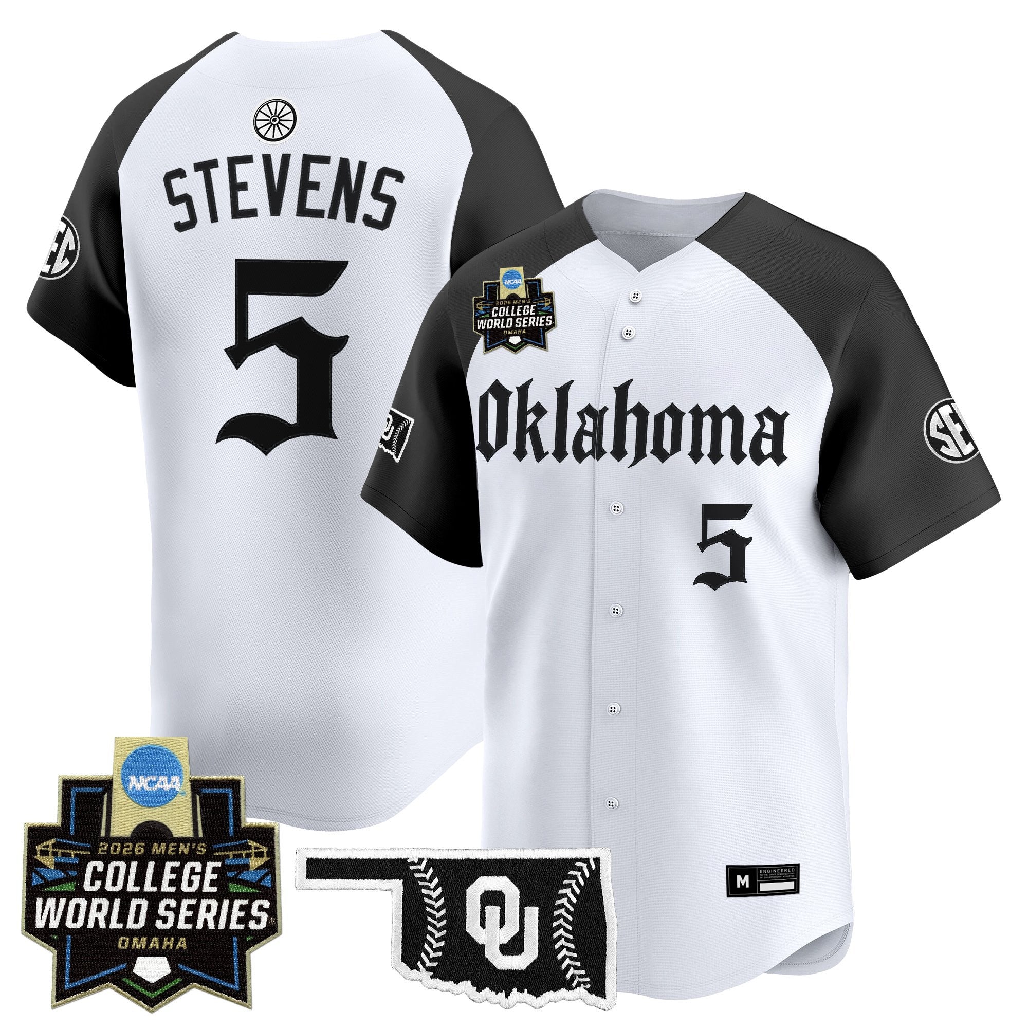 Men's Oklahoma Sooners 2026 World Series Vapor Premier Limited Jersey - Gothic Edition - All Stitched