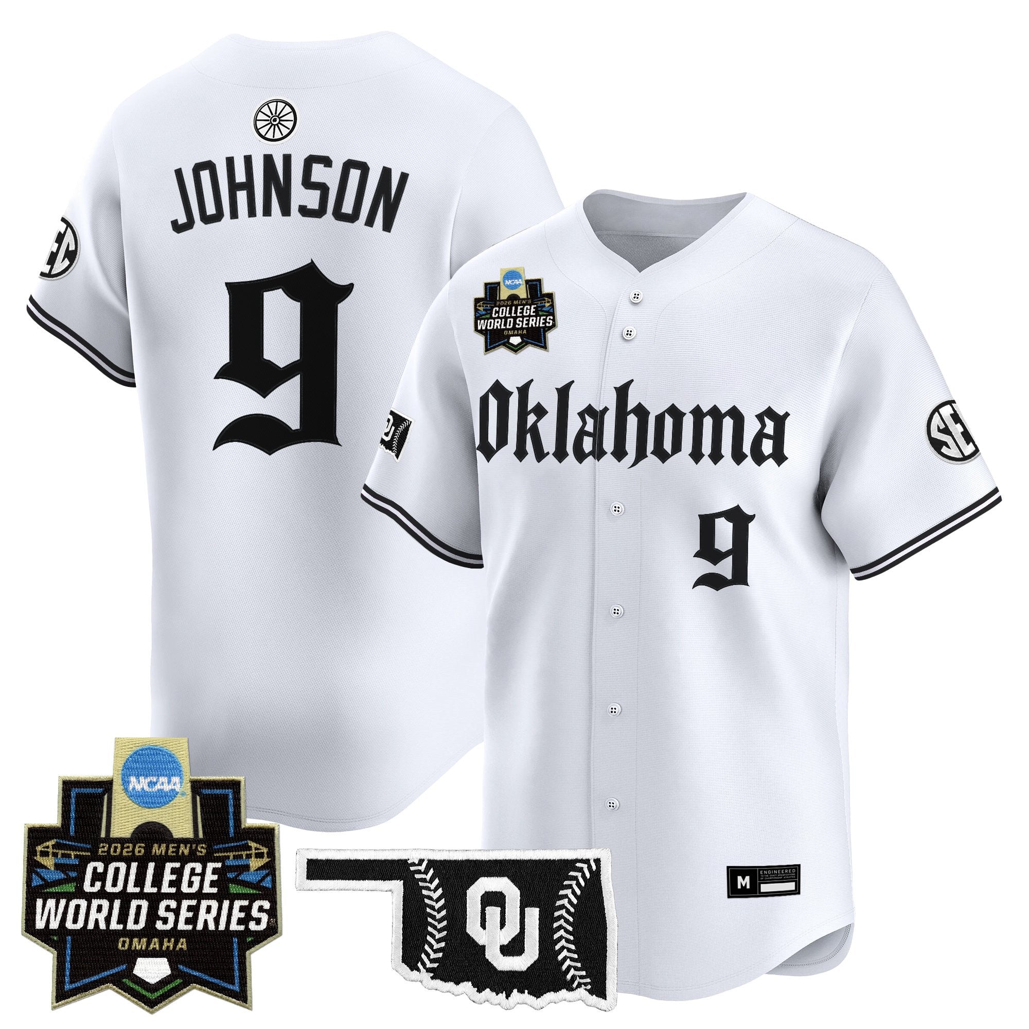 Men's Oklahoma Sooners 2026 World Series Vapor Premier Limited Jersey - Gothic Edition - All Stitched