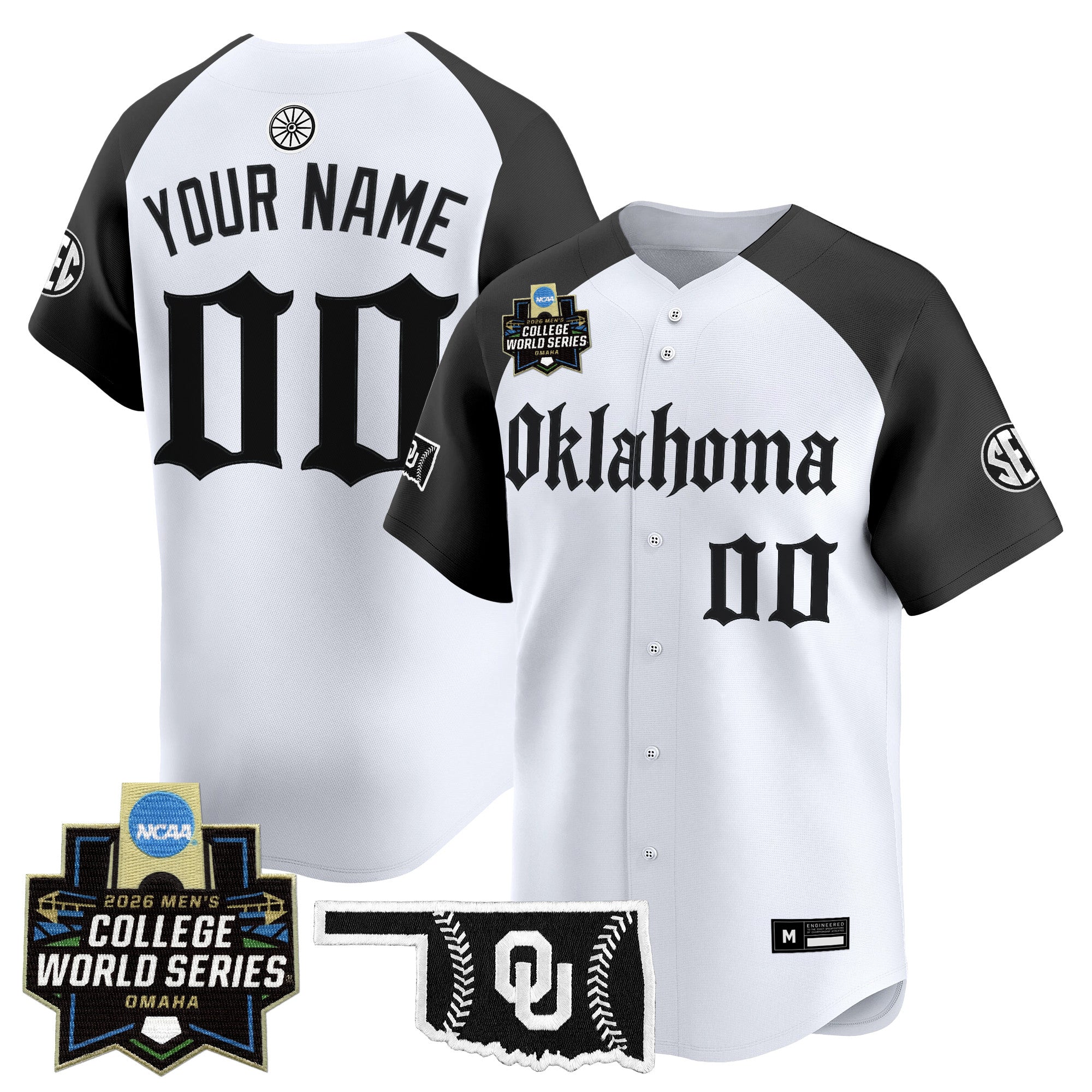 Oklahoma Sooners 2026 World Series Vapor Premier Limited Custom Jersey - Gothic Edition - All Stitched