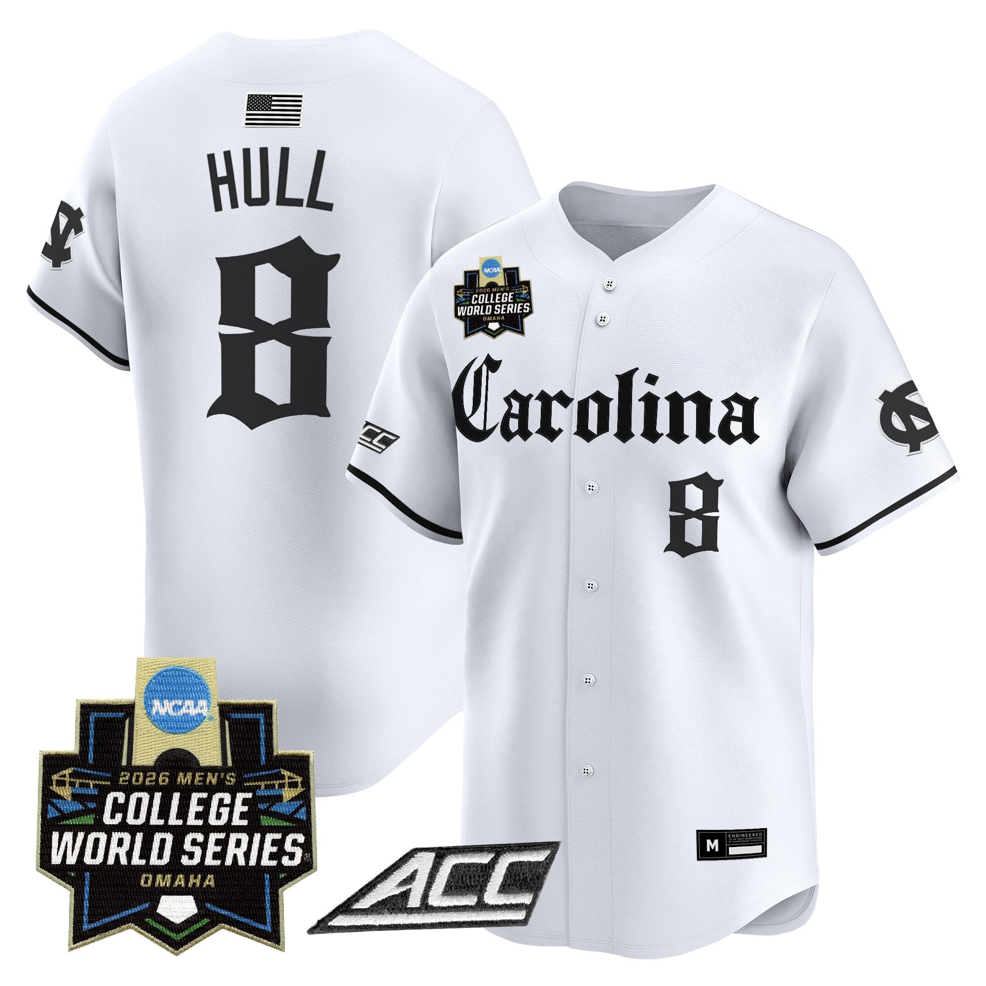 Men's North Carolina Tar Heels 2026 World Series Vapor Premier Limited Jersey - Gothic Edition - All Stitched