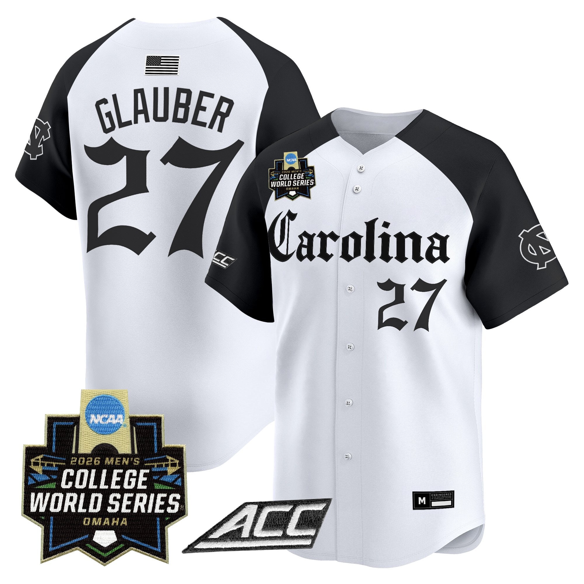 Men's North Carolina Tar Heels 2026 World Series Vapor Premier Limited Jersey - Gothic Edition - All Stitched