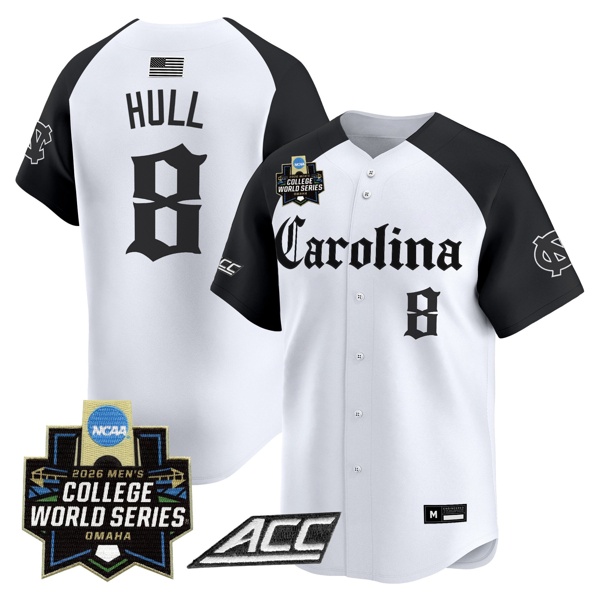 Men's North Carolina Tar Heels 2026 World Series Vapor Premier Limited Jersey - Gothic Edition - All Stitched