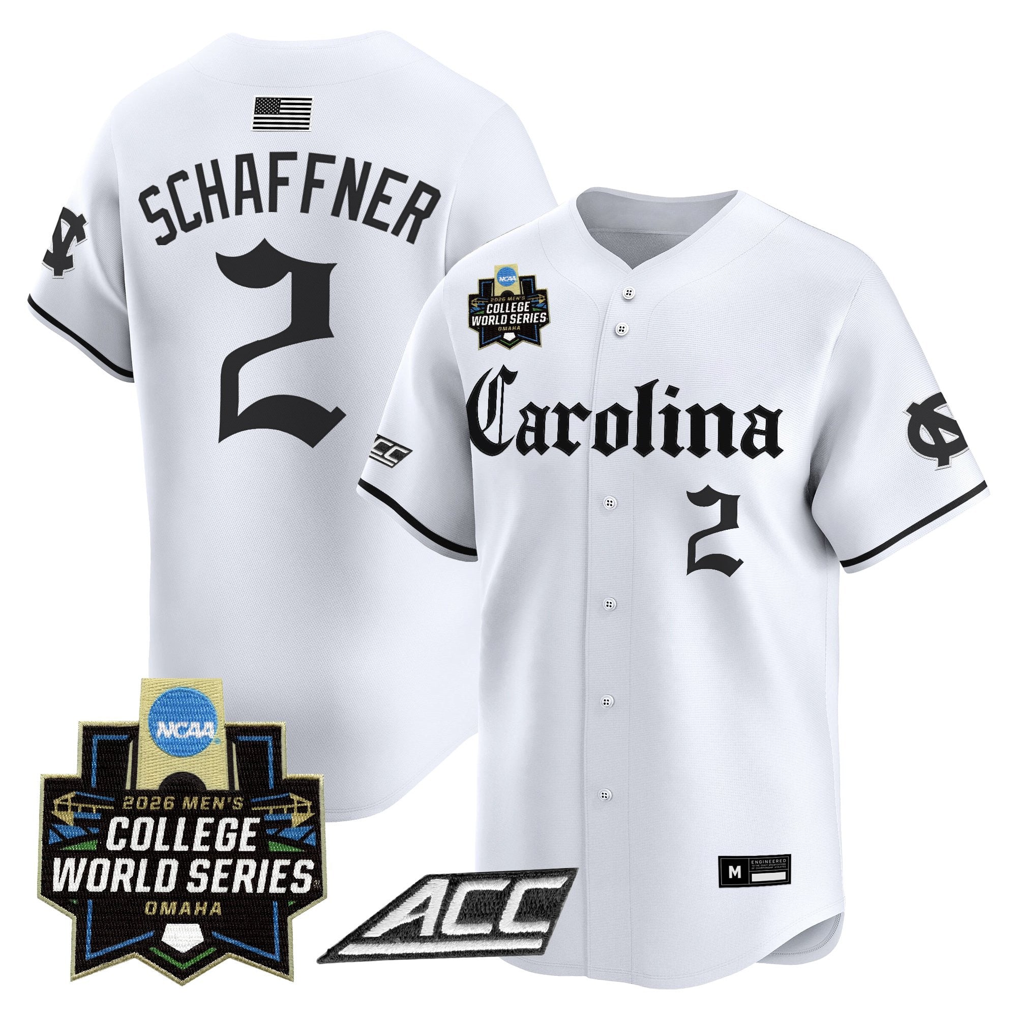 Men's North Carolina Tar Heels 2026 World Series Vapor Premier Limited Jersey - Gothic Edition - All Stitched