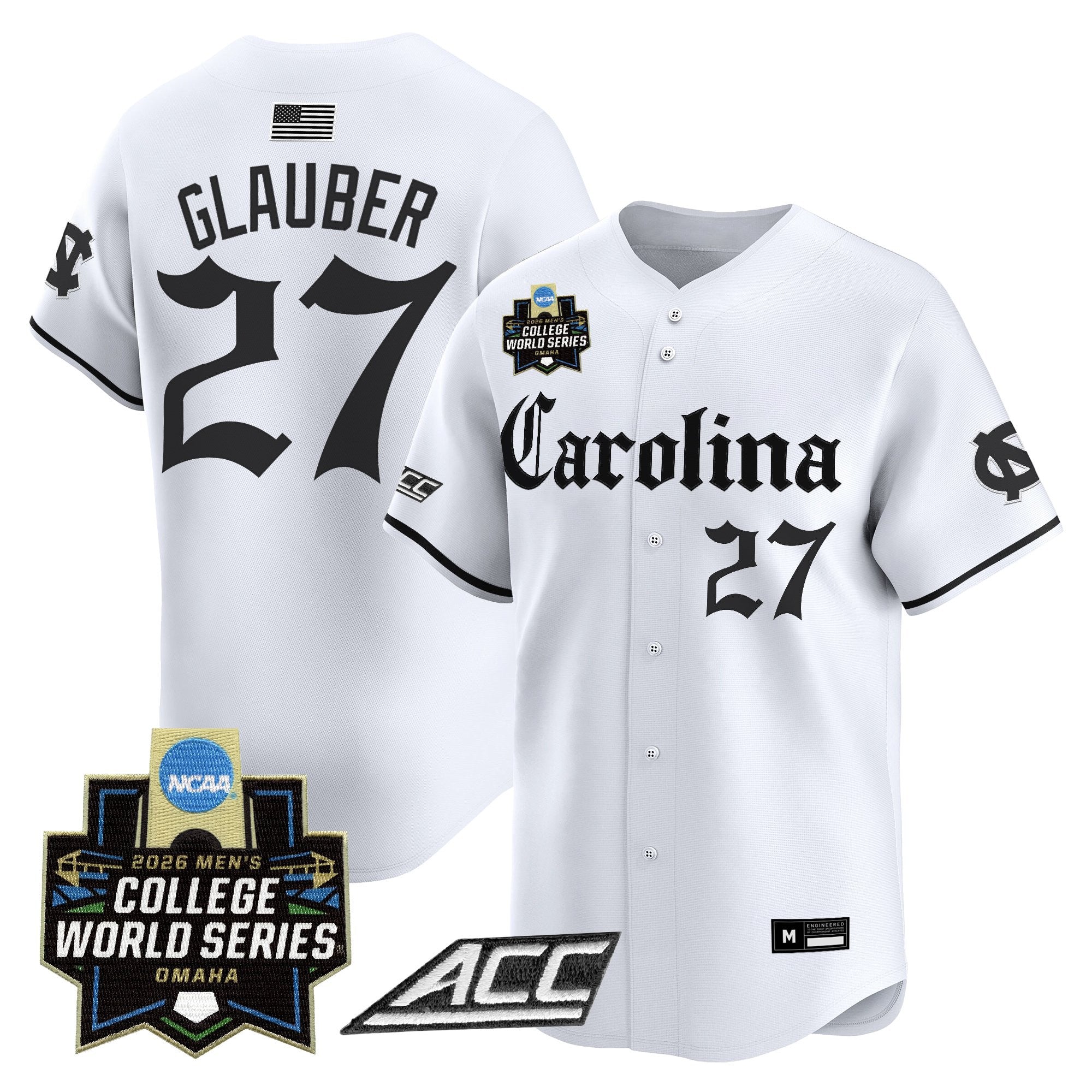 Men's North Carolina Tar Heels 2026 World Series Vapor Premier Limited Jersey - Gothic Edition - All Stitched