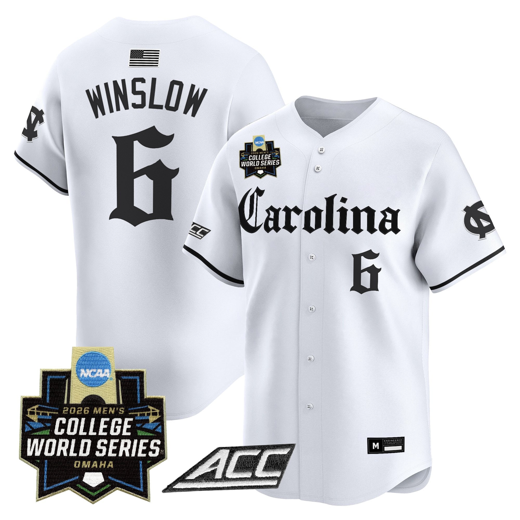 Men's North Carolina Tar Heels 2026 World Series Vapor Premier Limited Jersey - Gothic Edition - All Stitched