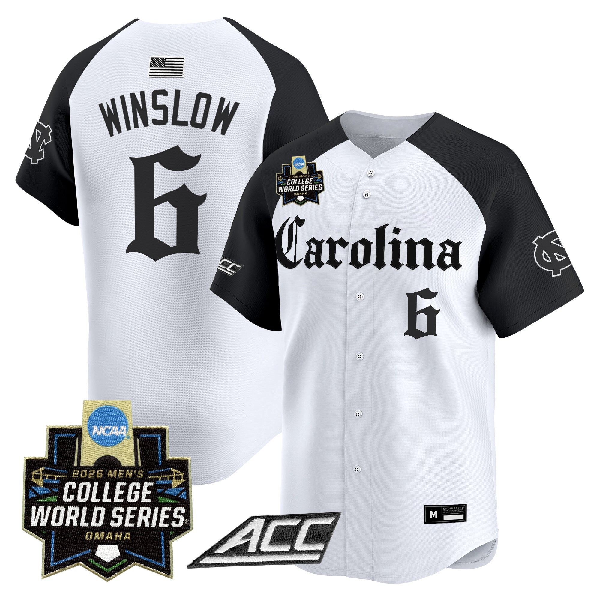 Men's North Carolina Tar Heels 2026 World Series Vapor Premier Limited Jersey - Gothic Edition - All Stitched