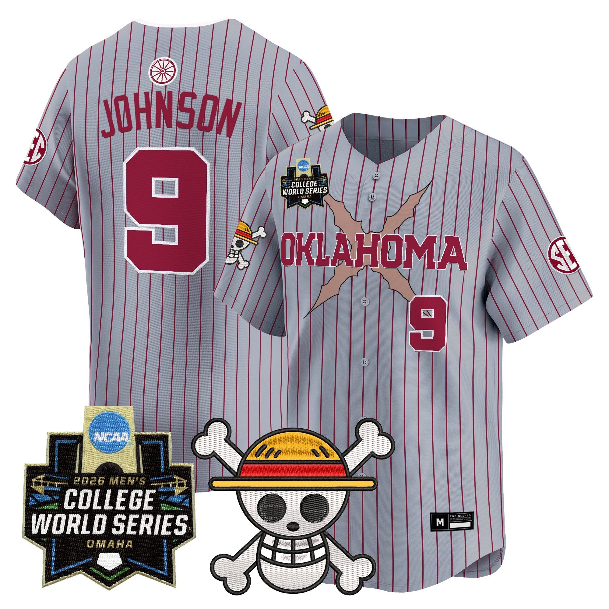 Men's Oklahoma Sooners 2026 World Series x One Piece Vapor Premier Limited Jersey - All Stitched