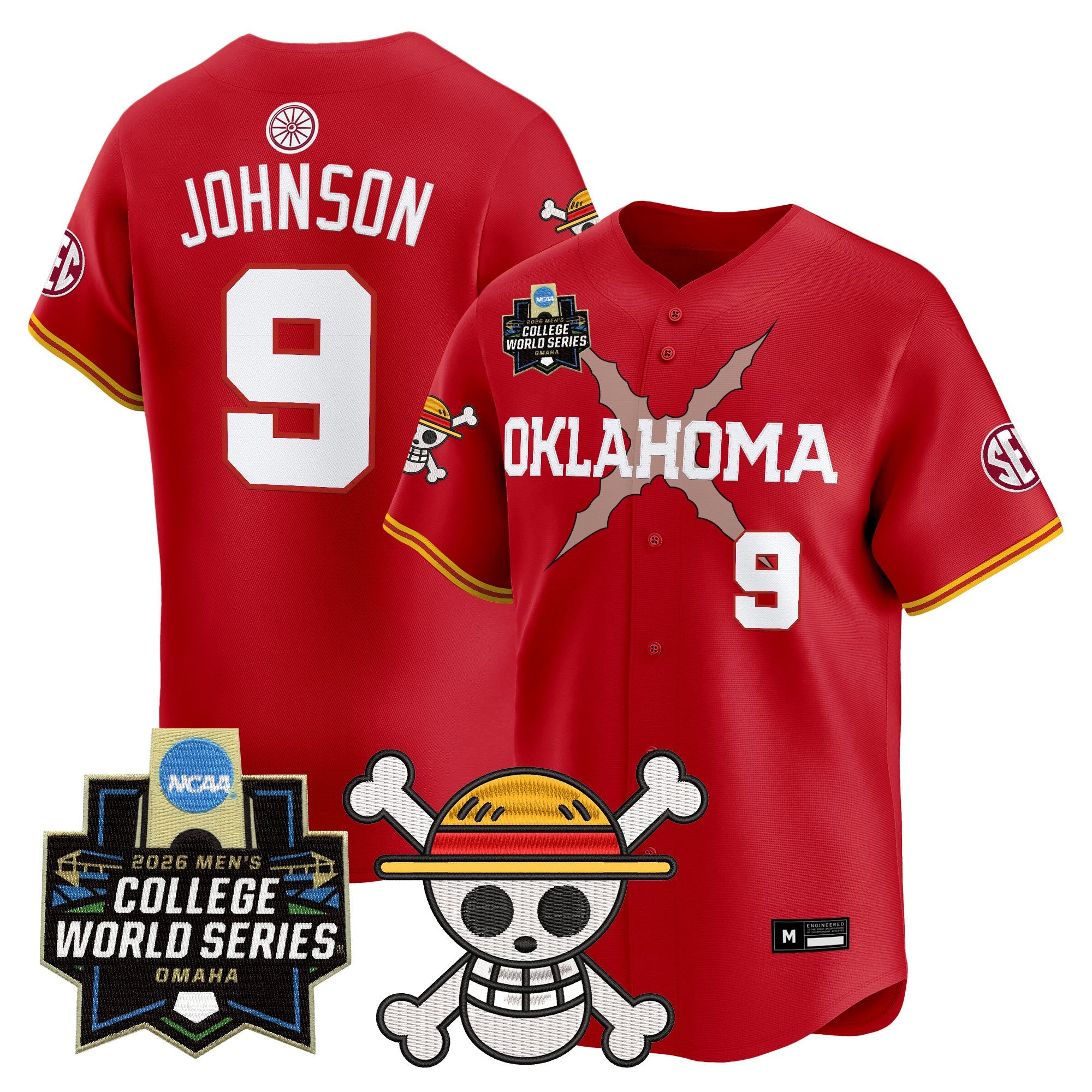 Men's Oklahoma Sooners 2026 World Series x One Piece Vapor Premier Limited Jersey - All Stitched