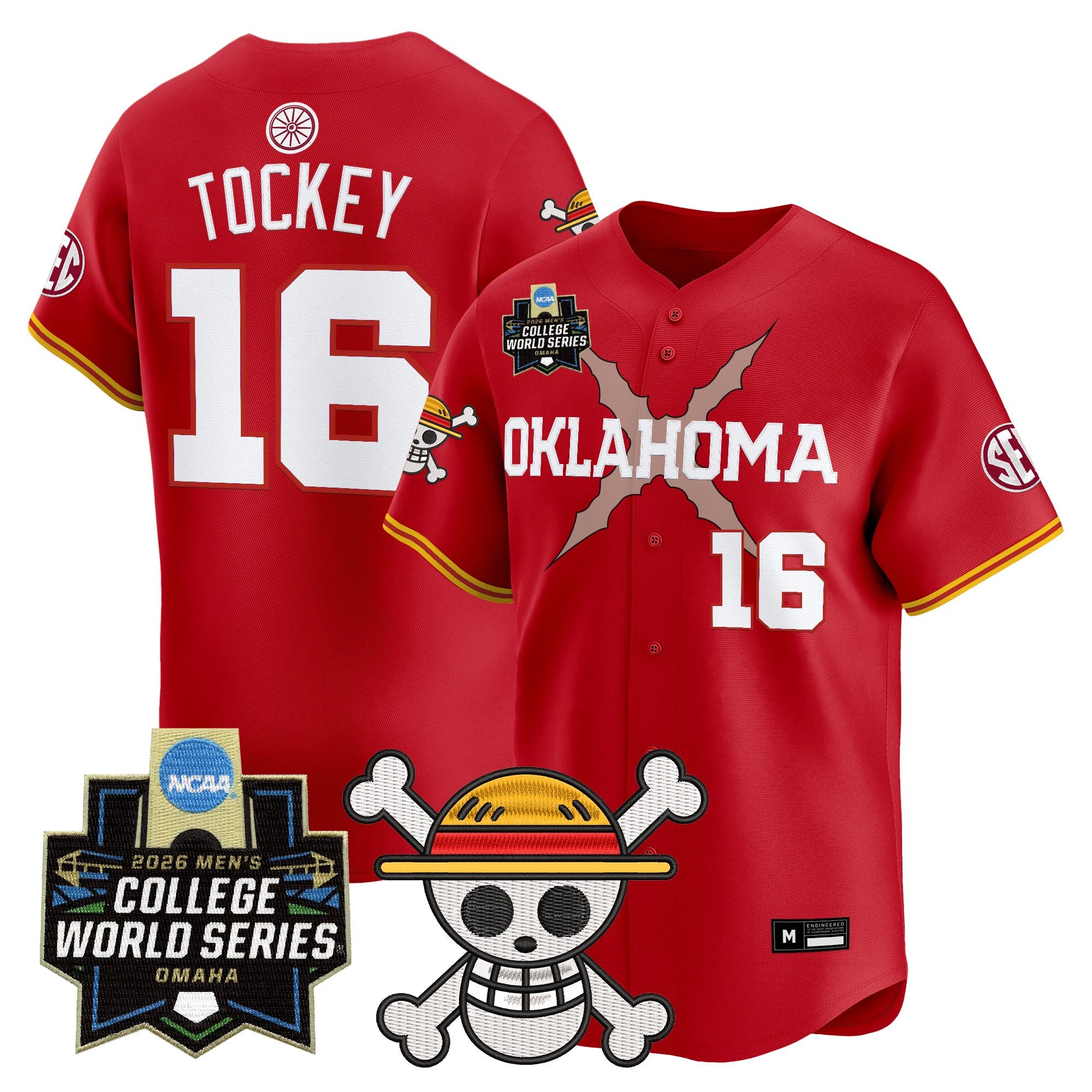 Men's Oklahoma Sooners 2026 World Series x One Piece Vapor Premier Limited Jersey - All Stitched