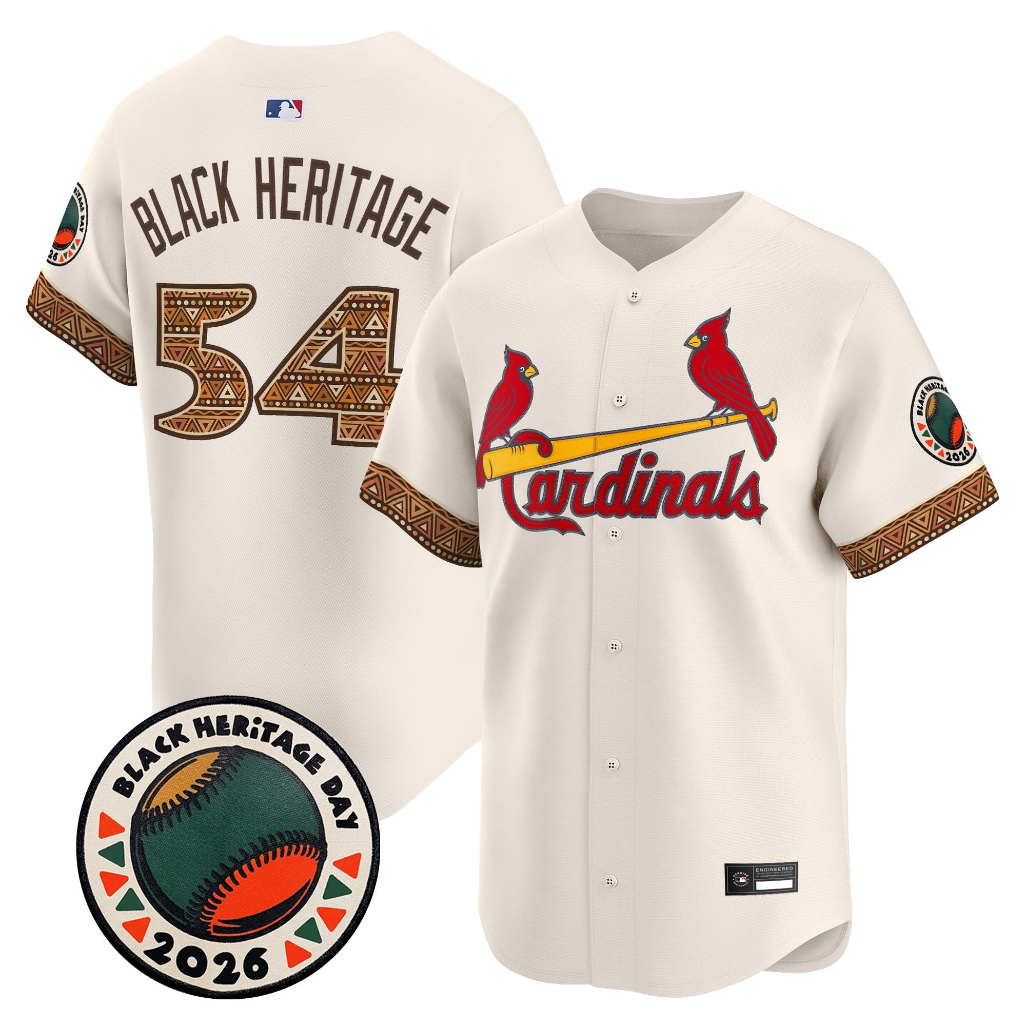 Men's St. Louis Cardinals 2026 Black Heritage Day Vapor Premier Limited Jersey - Stitched