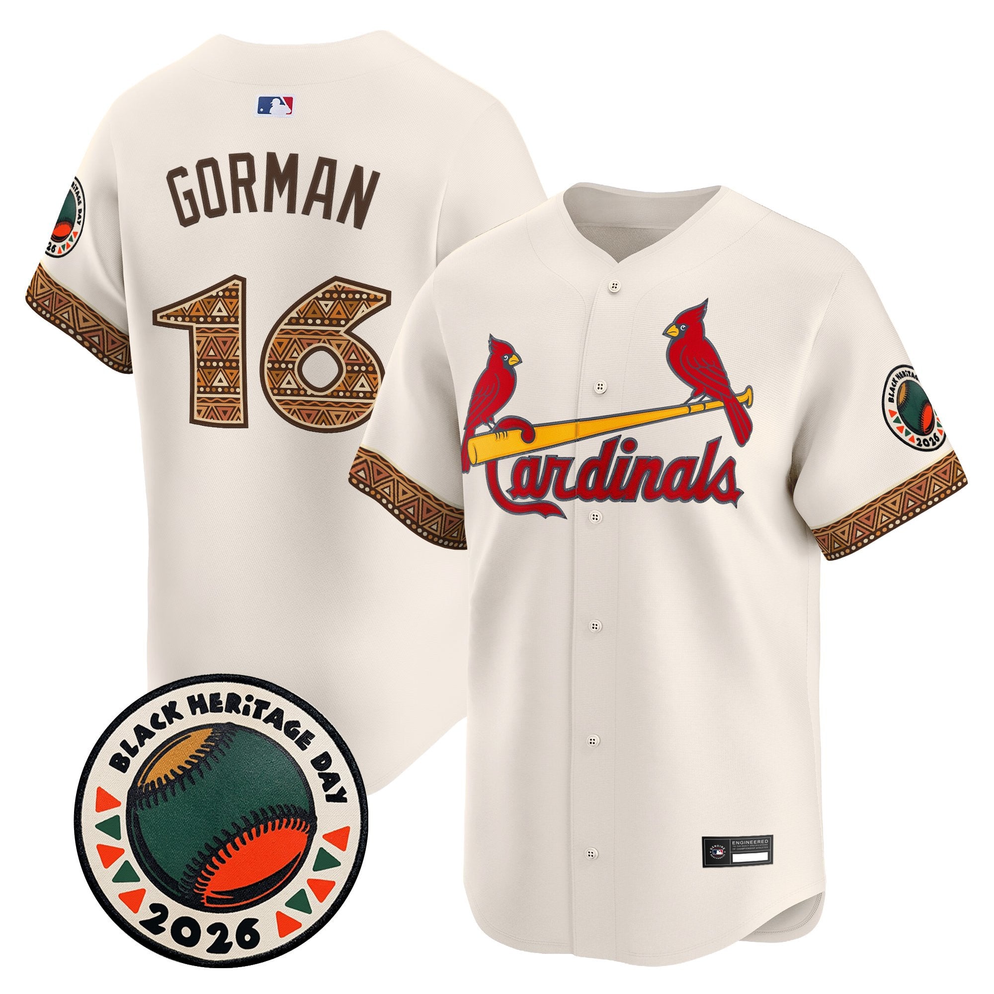 Men's St. Louis Cardinals 2026 Black Heritage Day Vapor Premier Limited Jersey - Stitched