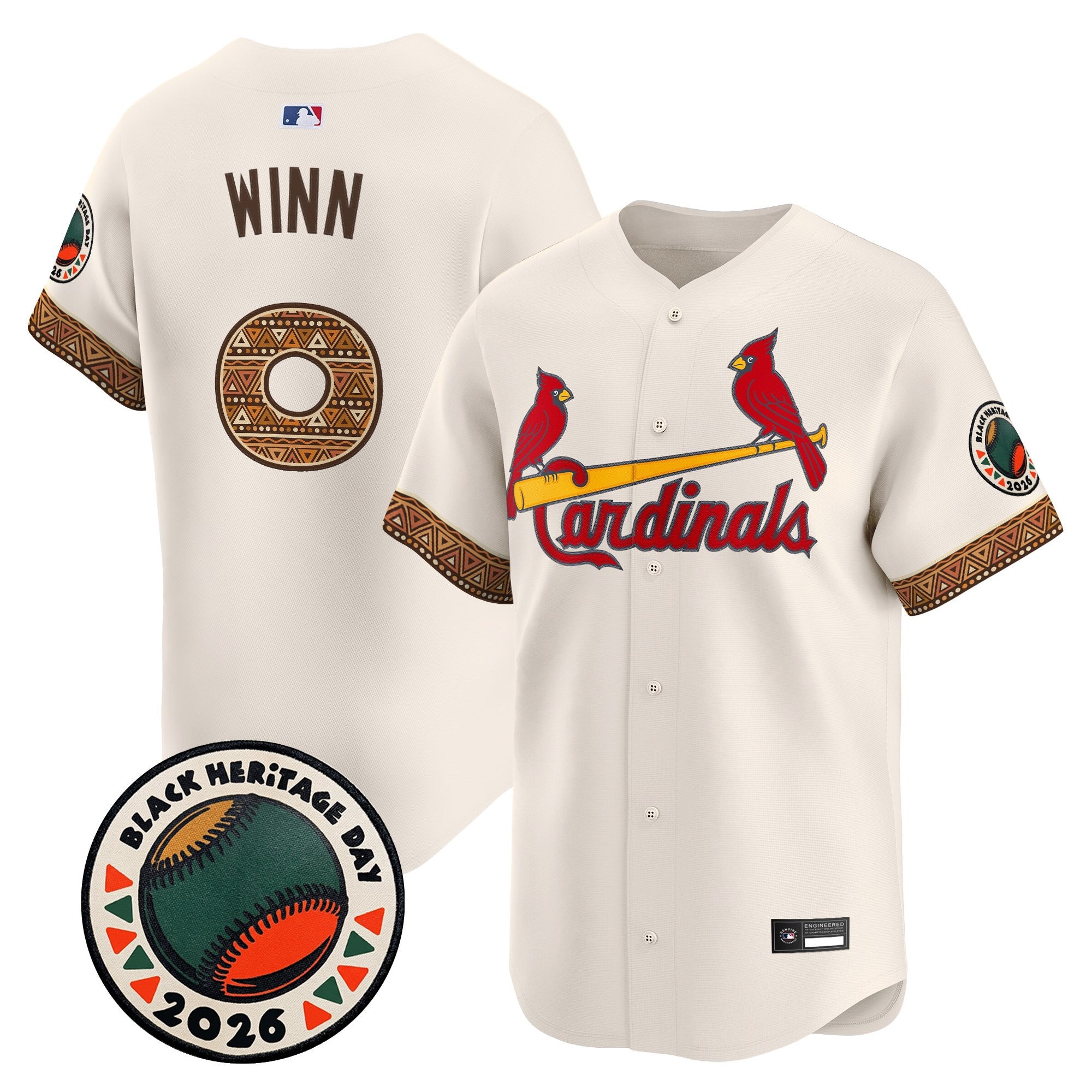 Men's St. Louis Cardinals 2026 Black Heritage Day Vapor Premier Limited Jersey - Stitched
