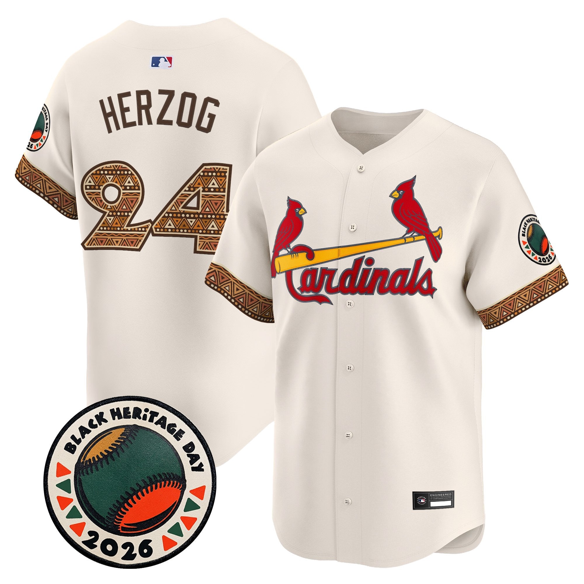 Men's St. Louis Cardinals 2026 Black Heritage Day Vapor Premier Limited Jersey - Stitched