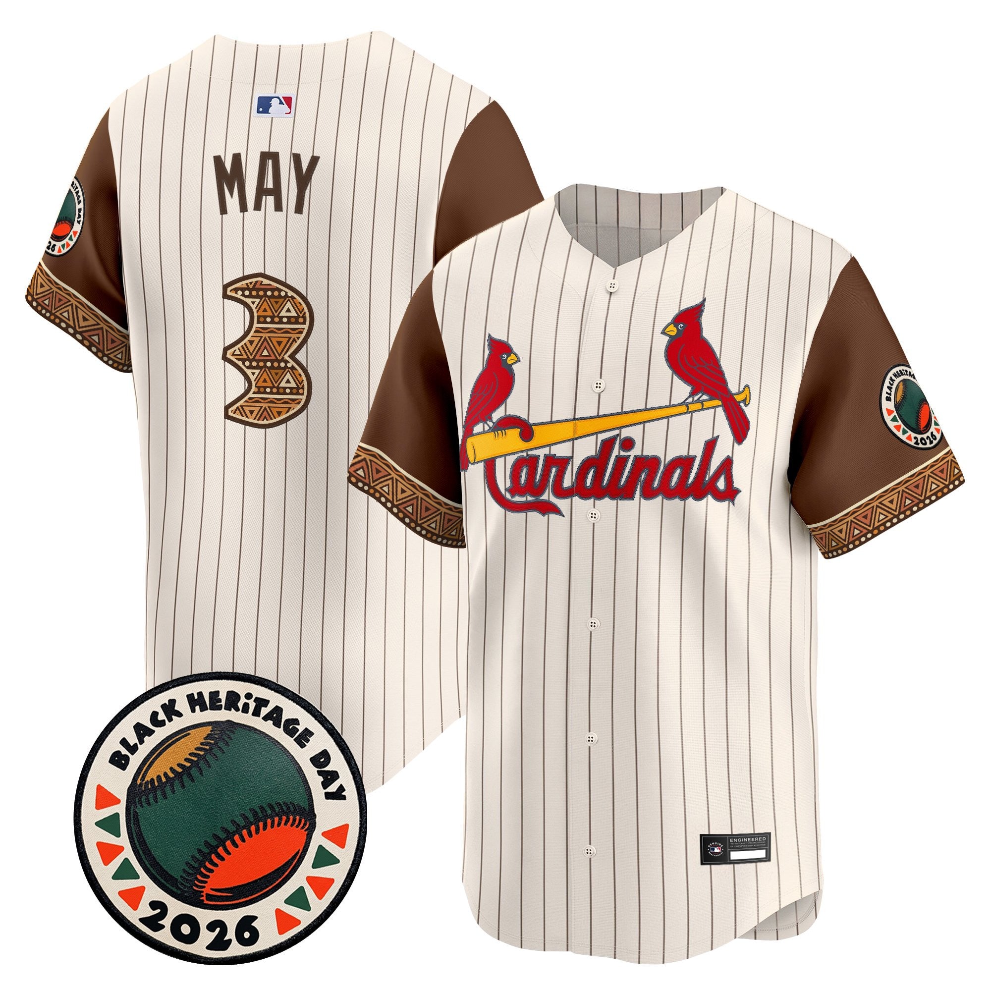 Men's St. Louis Cardinals 2026 Black Heritage Day Vapor Premier Limited Jersey - Stitched