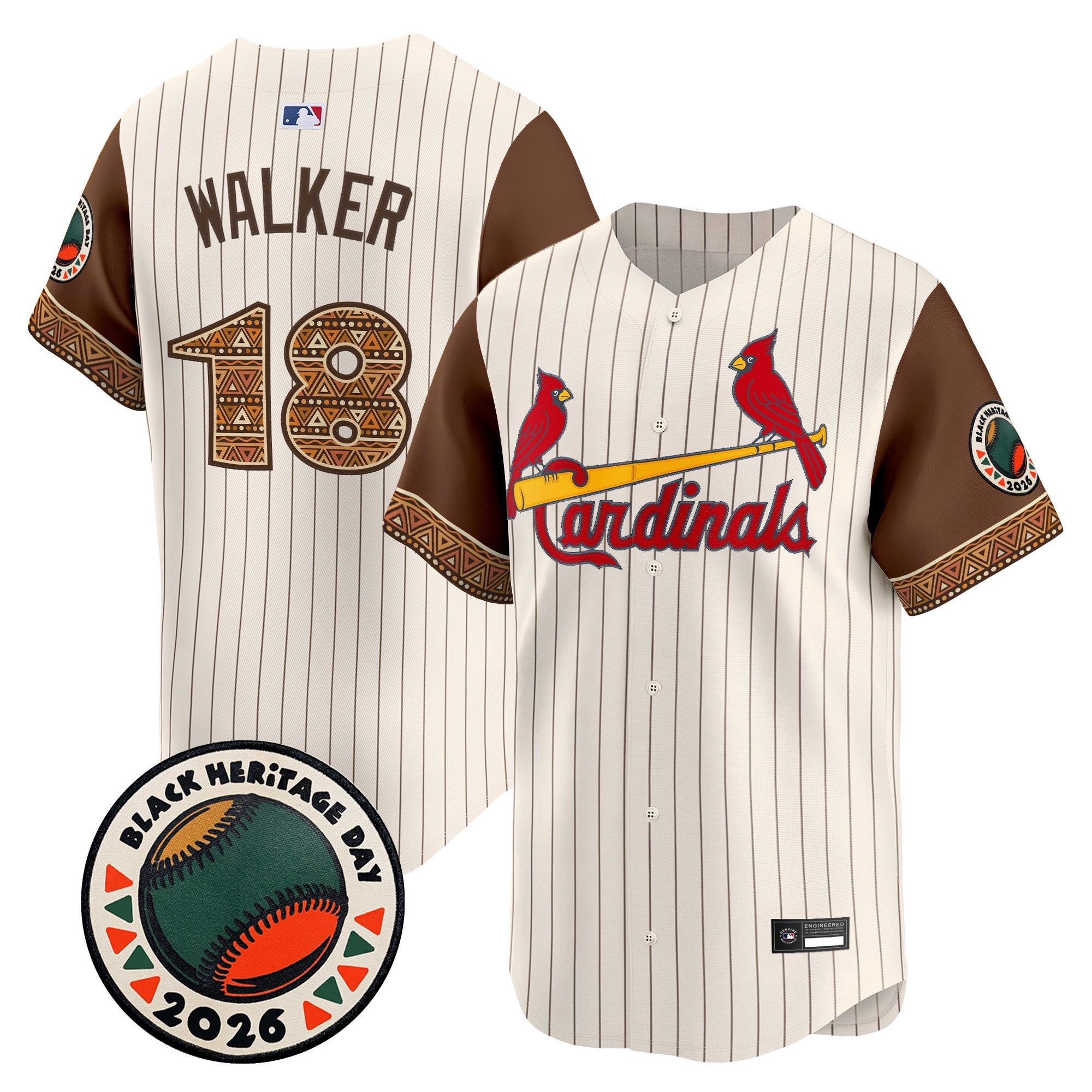 Men's St. Louis Cardinals 2026 Black Heritage Day Vapor Premier Limited Jersey - Stitched