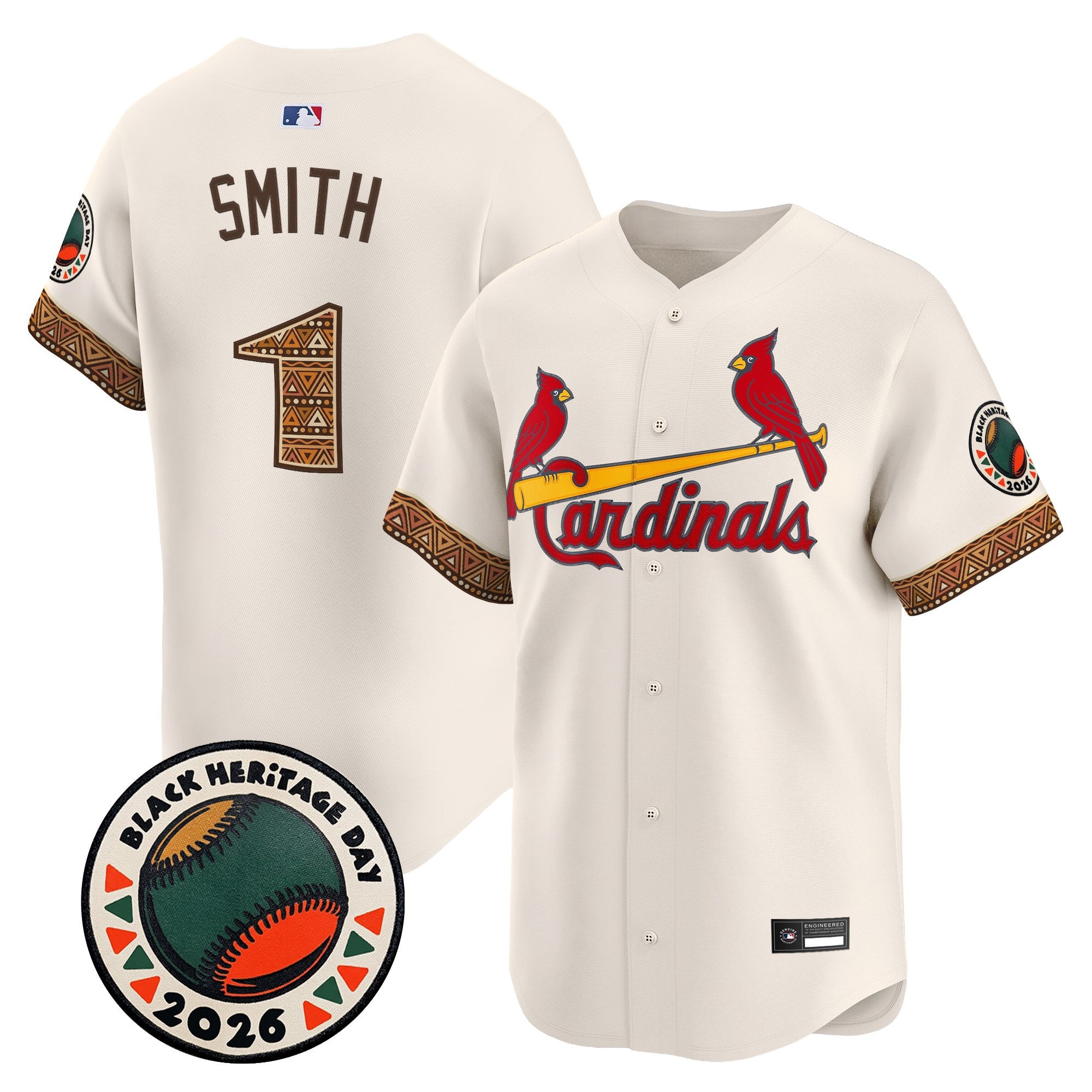 Men's St. Louis Cardinals 2026 Black Heritage Day Vapor Premier Limited Jersey - Stitched