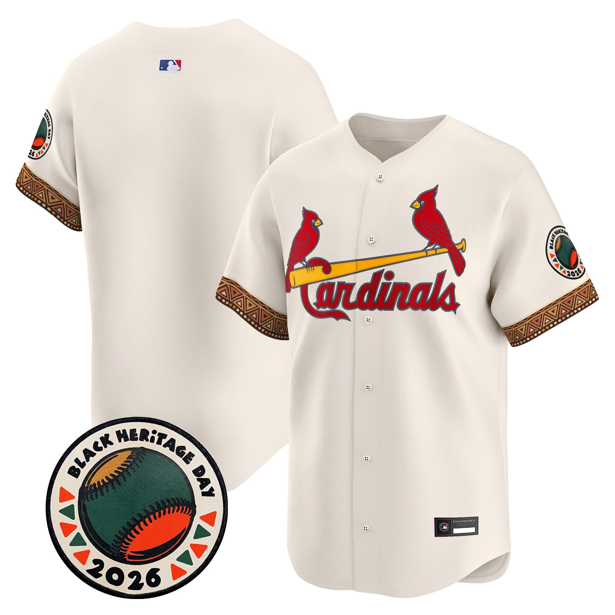 Men's St. Louis Cardinals 2026 Black Heritage Day Vapor Premier Limited Jersey - Stitched