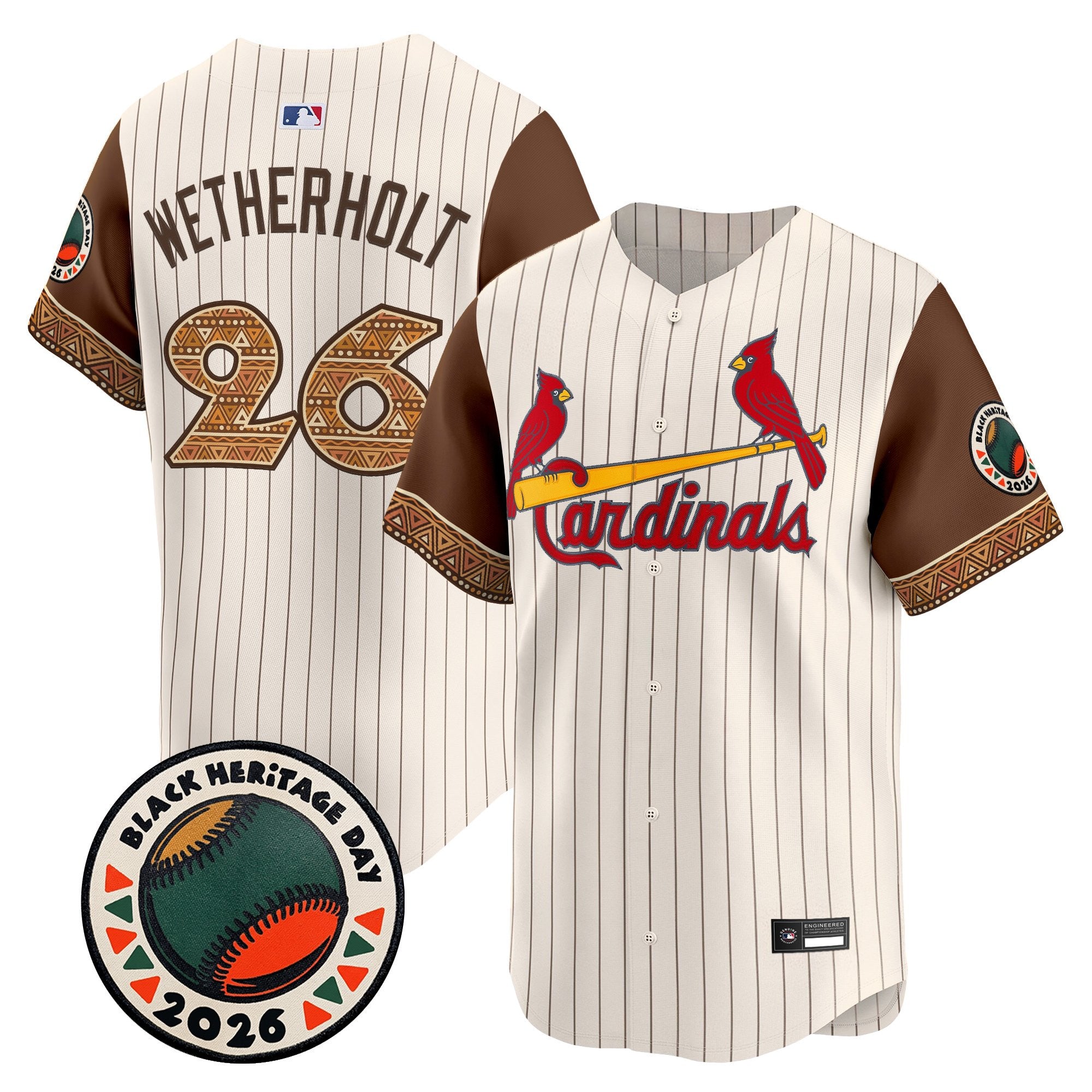 Men's St. Louis Cardinals 2026 Black Heritage Day Vapor Premier Limited Jersey - Stitched