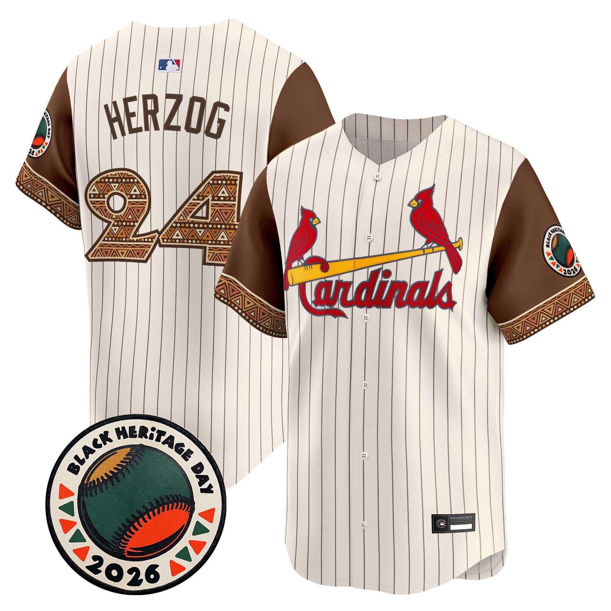 Men's St. Louis Cardinals 2026 Black Heritage Day Vapor Premier Limited Jersey - Stitched