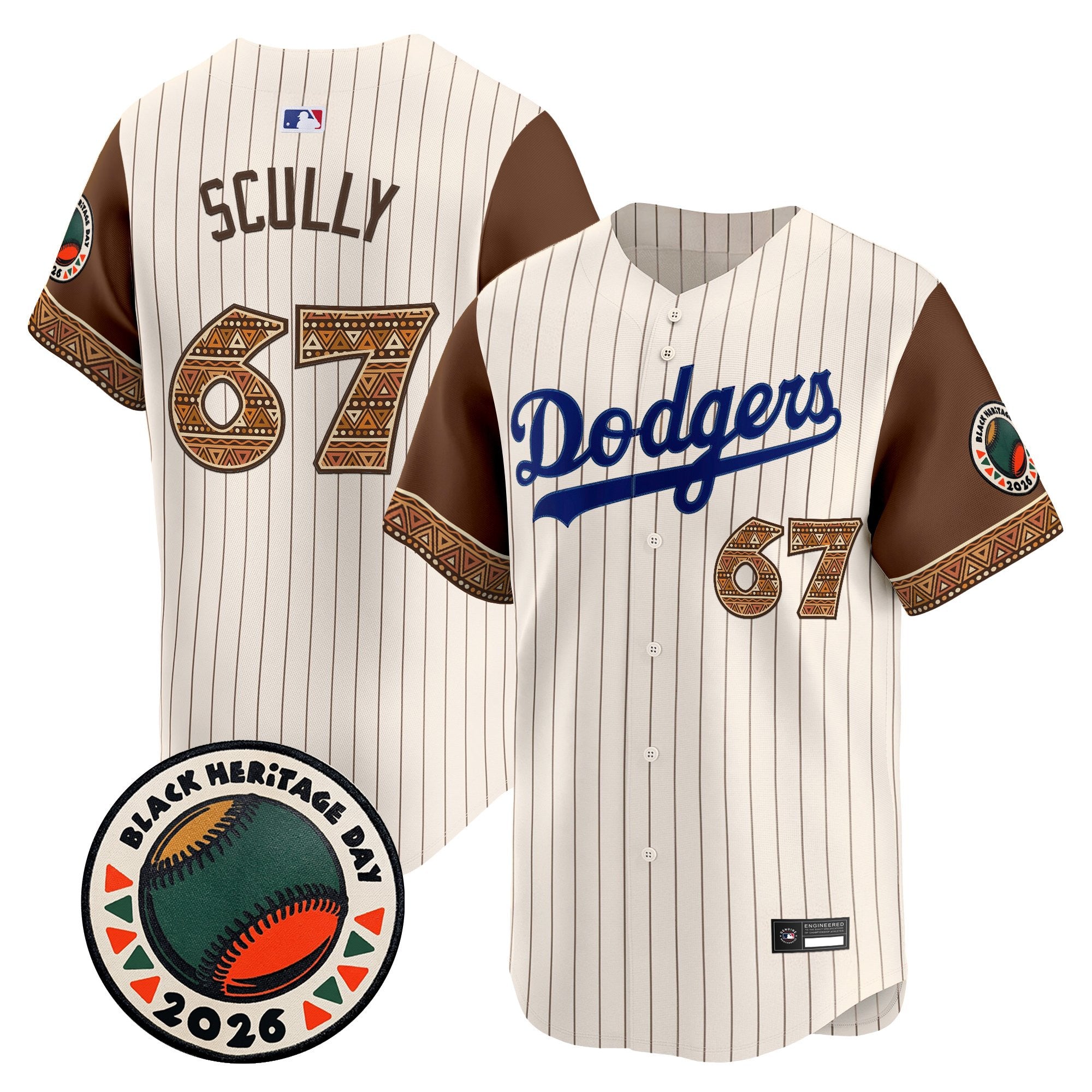 Men's Los Angeles Dodgers 2026 Black Heritage Day Vapor Premier Limited Jersey - Stitched