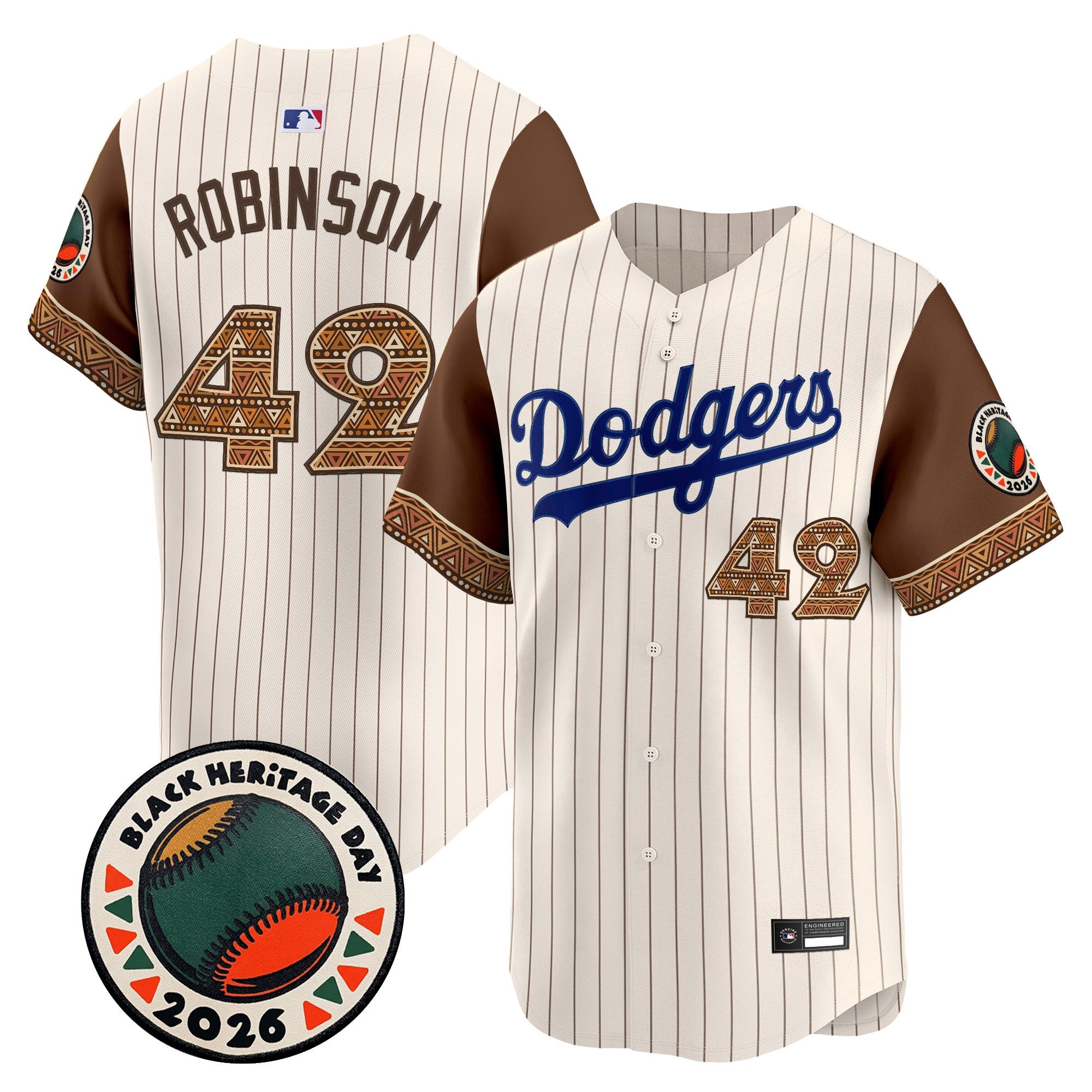 Men's Los Angeles Dodgers 2026 Black Heritage Day Vapor Premier Limited Jersey - Stitched