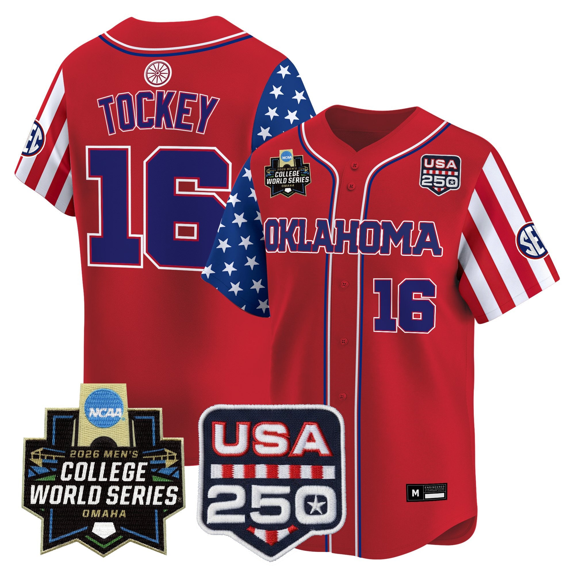 Men's Oklahoma Sooners 2026 World Series "America 250 Edition" Vapor Premier Limited Jersey - All Stitched