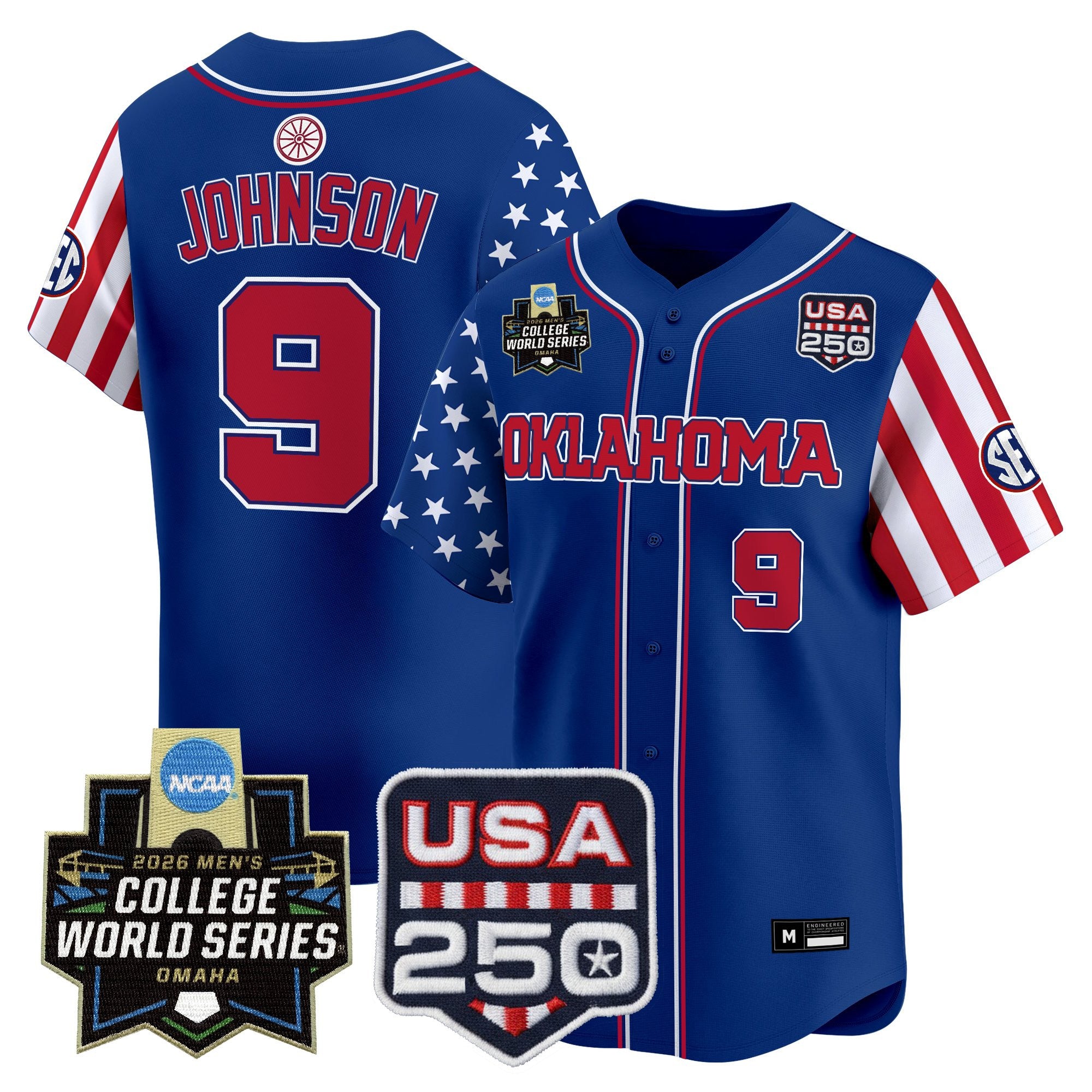Men's Oklahoma Sooners 2026 World Series "America 250 Edition" Vapor Premier Limited Jersey - All Stitched