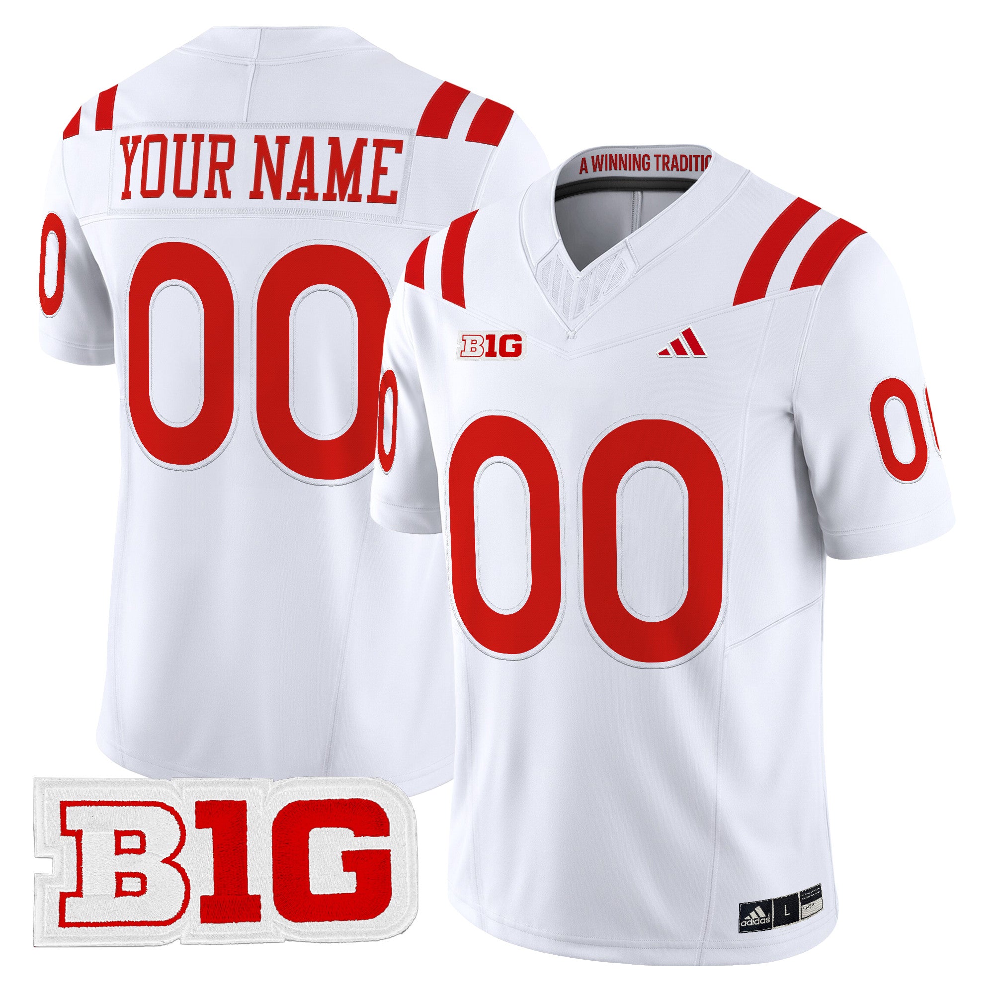 Nebraska Cornhuskers 2026 Vapor Limited Custom Jersey - All Stitched