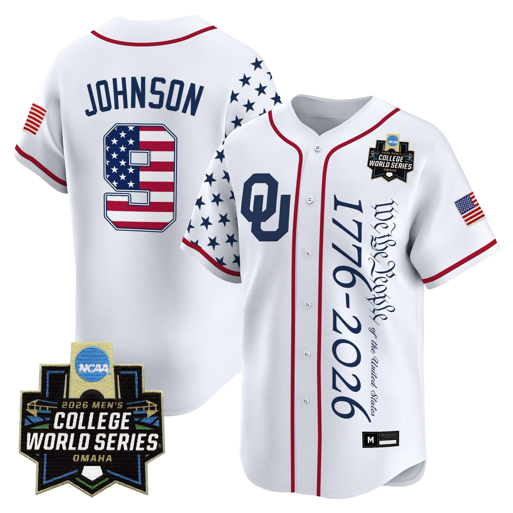 Men's Oklahoma Sooners 2026 World Series "America 250 Edition" Vapor Premier Limited Jersey V2 - All Stitched