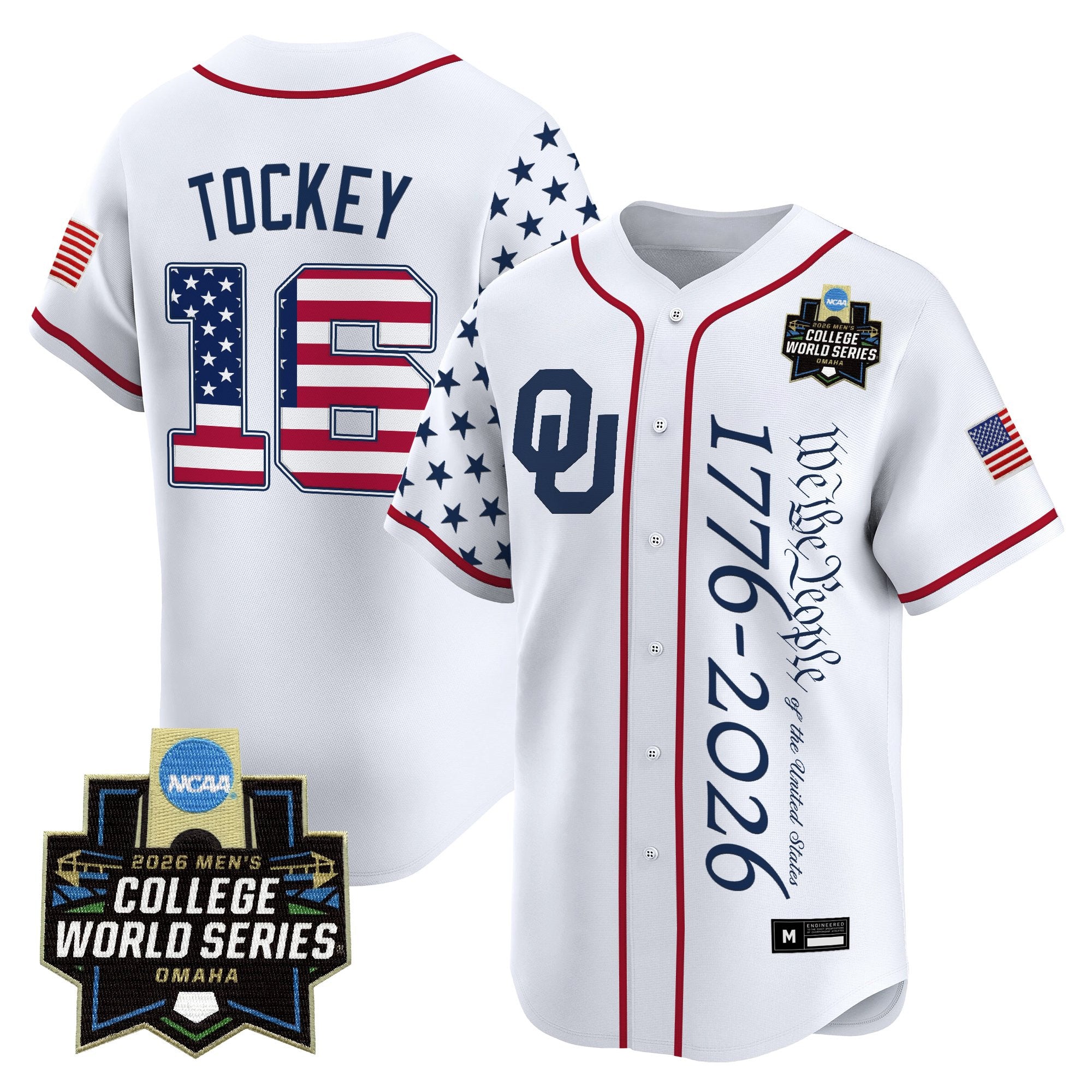 Men's Oklahoma Sooners 2026 World Series "America 250 Edition" Vapor Premier Limited Jersey V2 - All Stitched