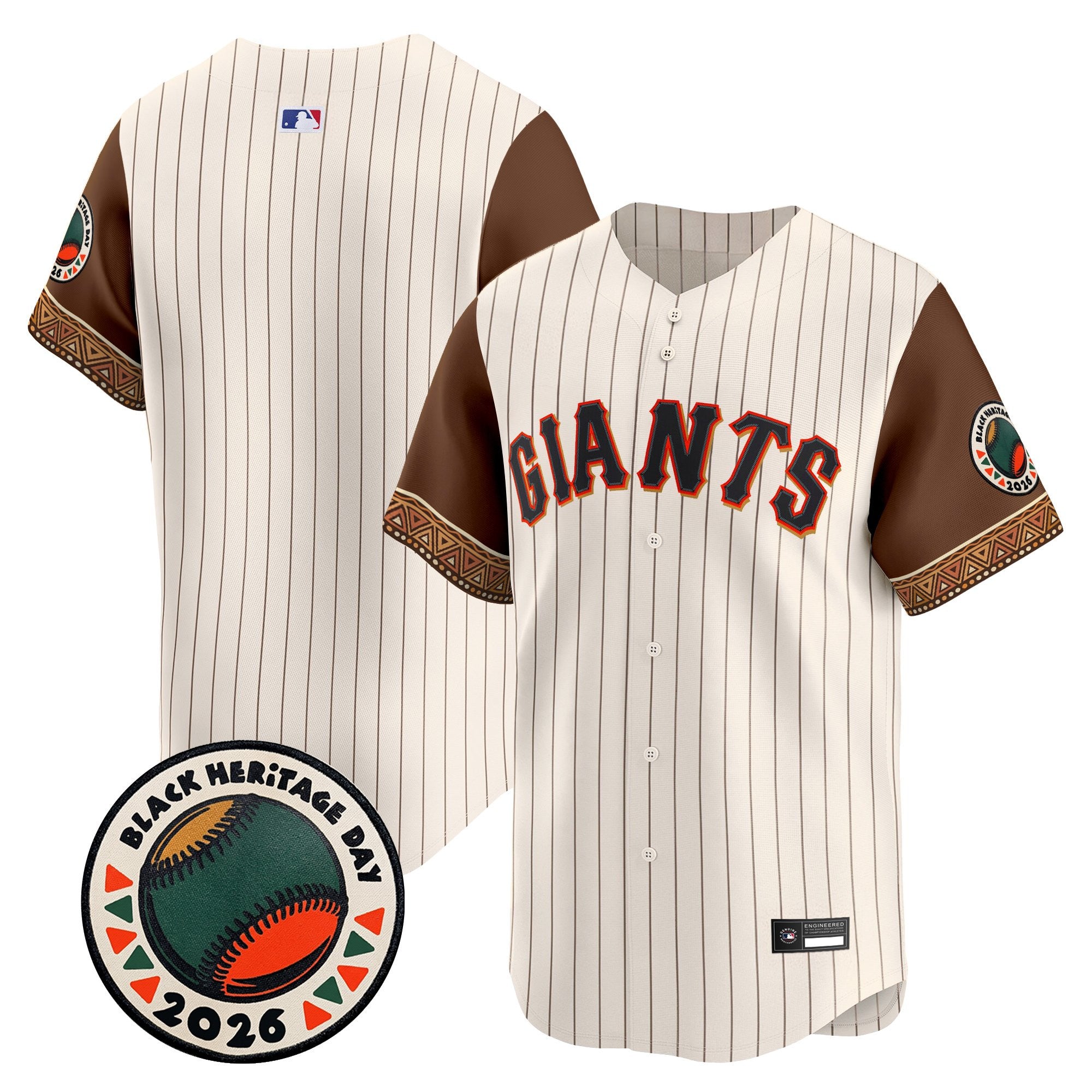 Men's San Francisco Giants 2026 Black Heritage Day Vapor Premier Limited Jersey - Stitched