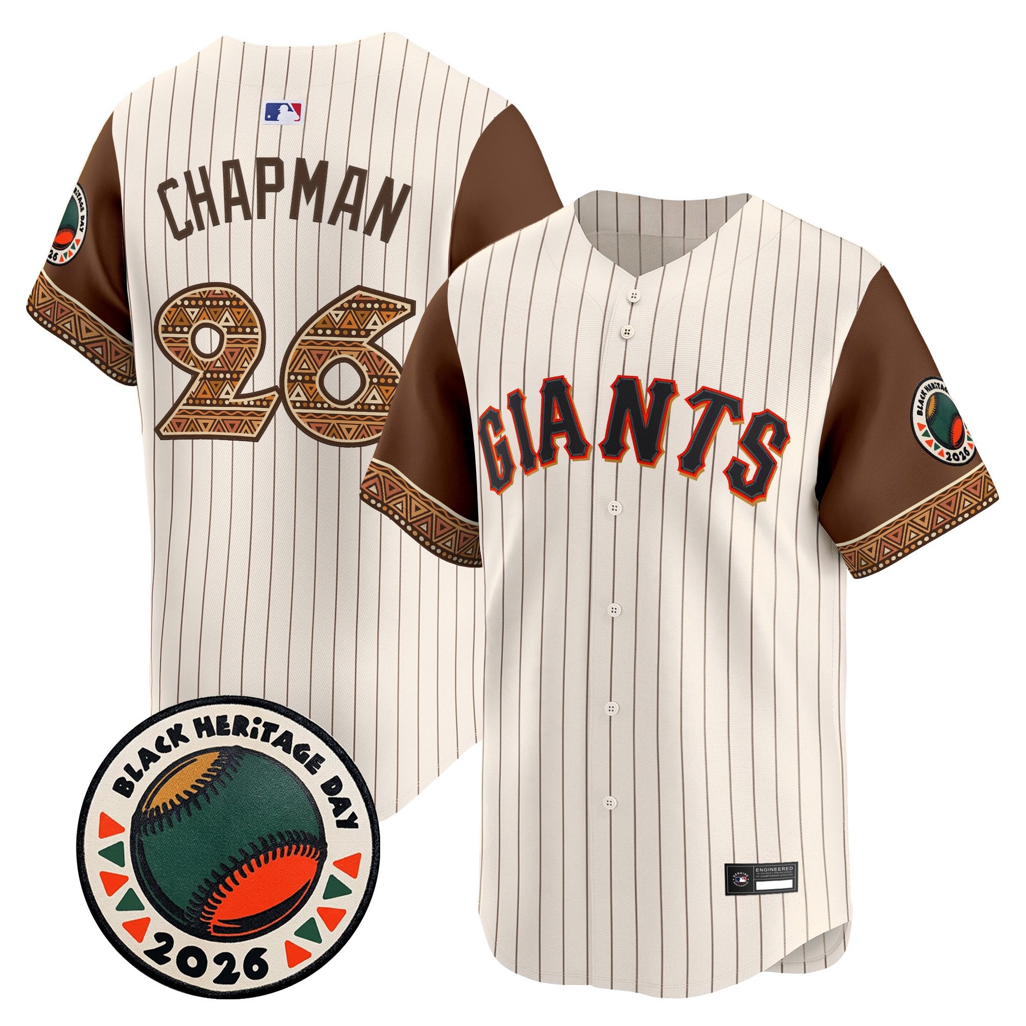 Men's San Francisco Giants 2026 Black Heritage Day Vapor Premier Limited Jersey - Stitched