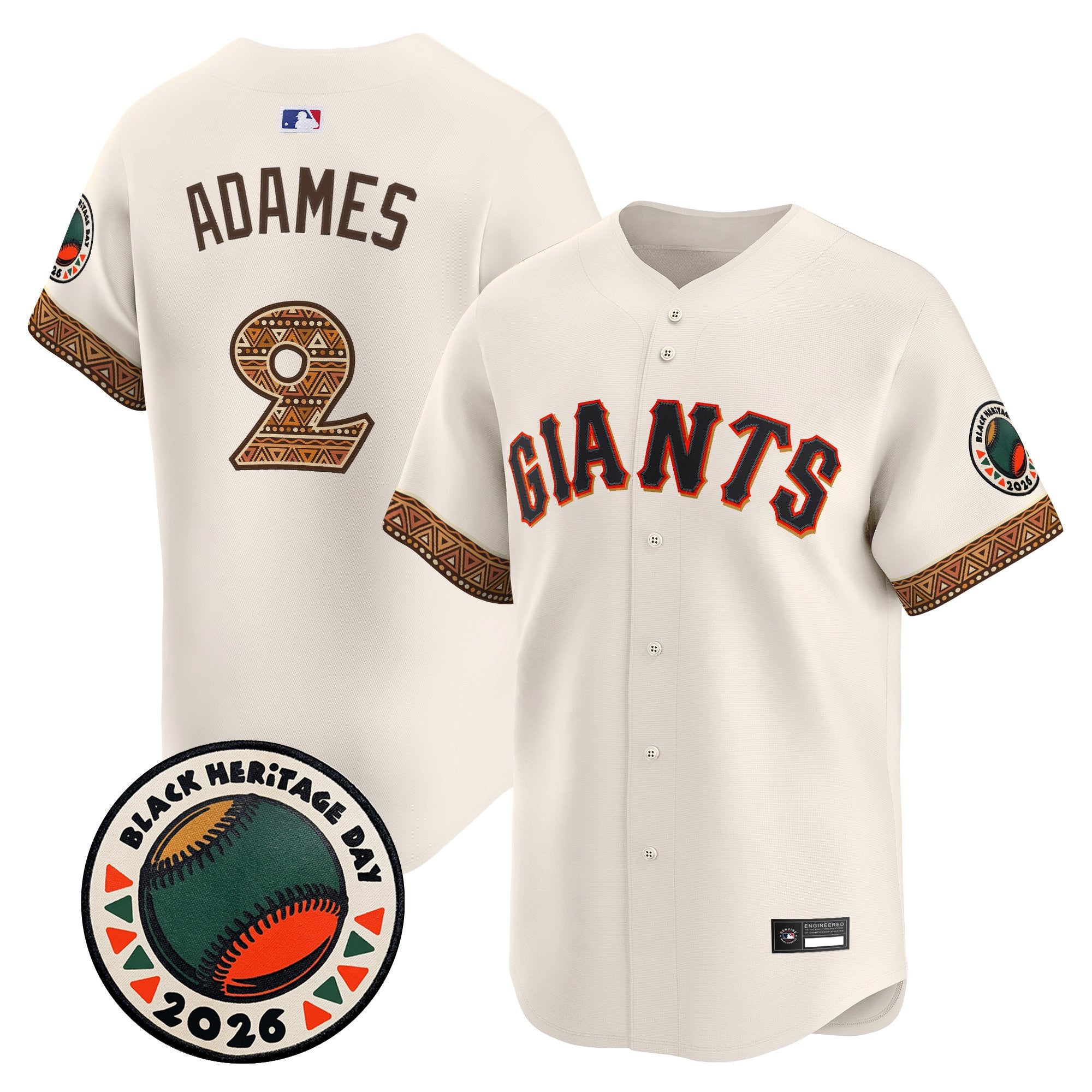 Men's San Francisco Giants 2026 Black Heritage Day Vapor Premier Limited Jersey - Stitched