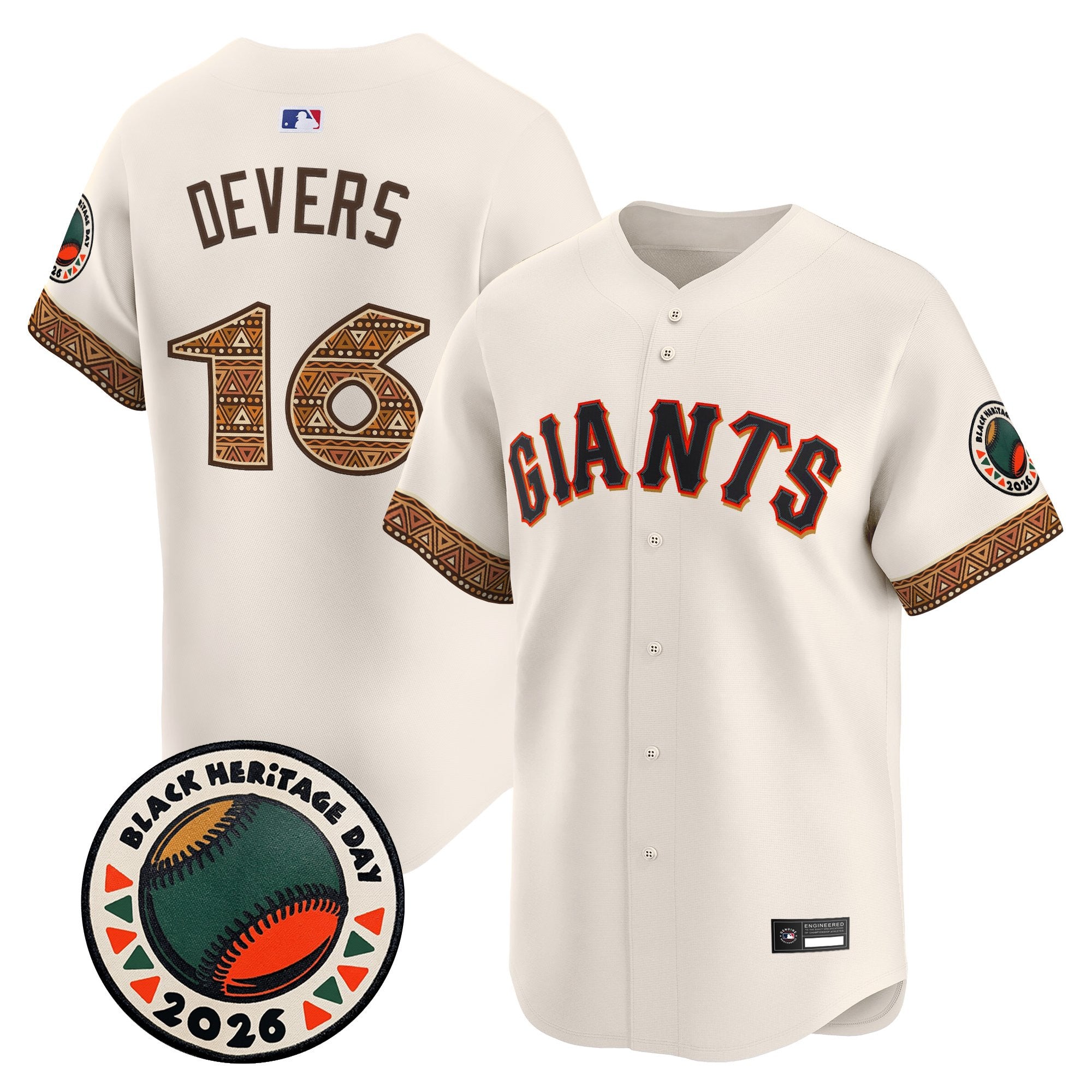 Men's San Francisco Giants 2026 Black Heritage Day Vapor Premier Limited Jersey - Stitched
