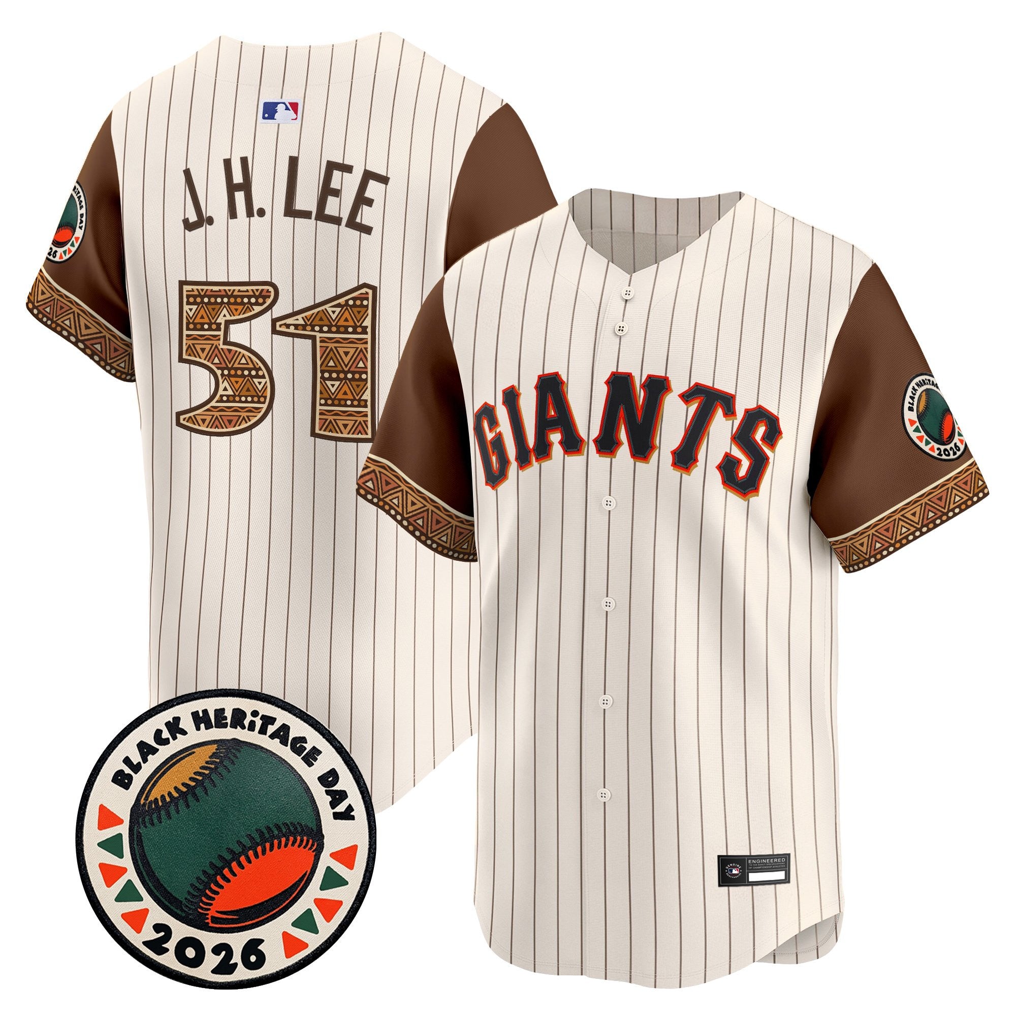 Men's San Francisco Giants 2026 Black Heritage Day Vapor Premier Limited Jersey - Stitched