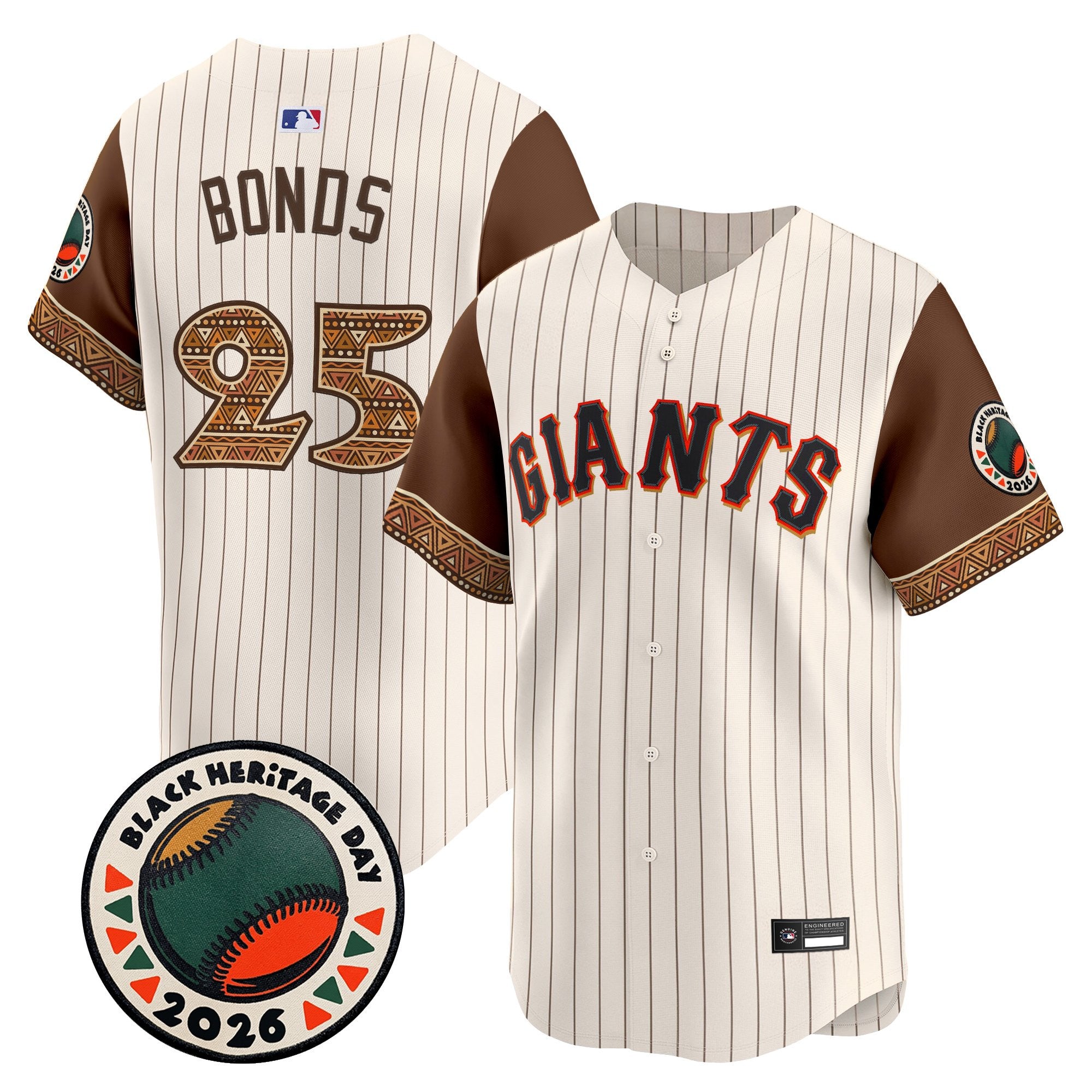 Men's San Francisco Giants 2026 Black Heritage Day Vapor Premier Limited Jersey - Stitched