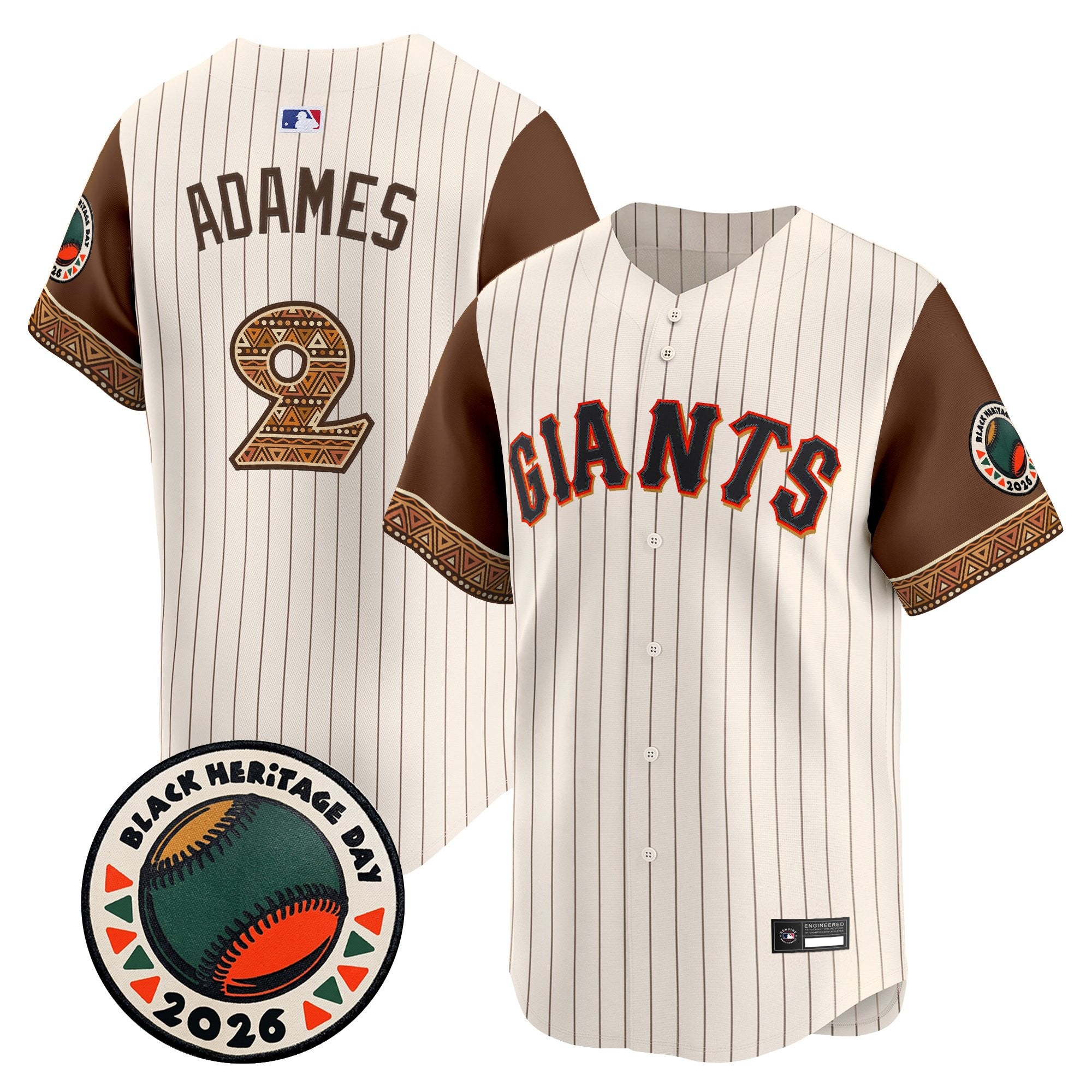 Men's San Francisco Giants 2026 Black Heritage Day Vapor Premier Limited Jersey - Stitched