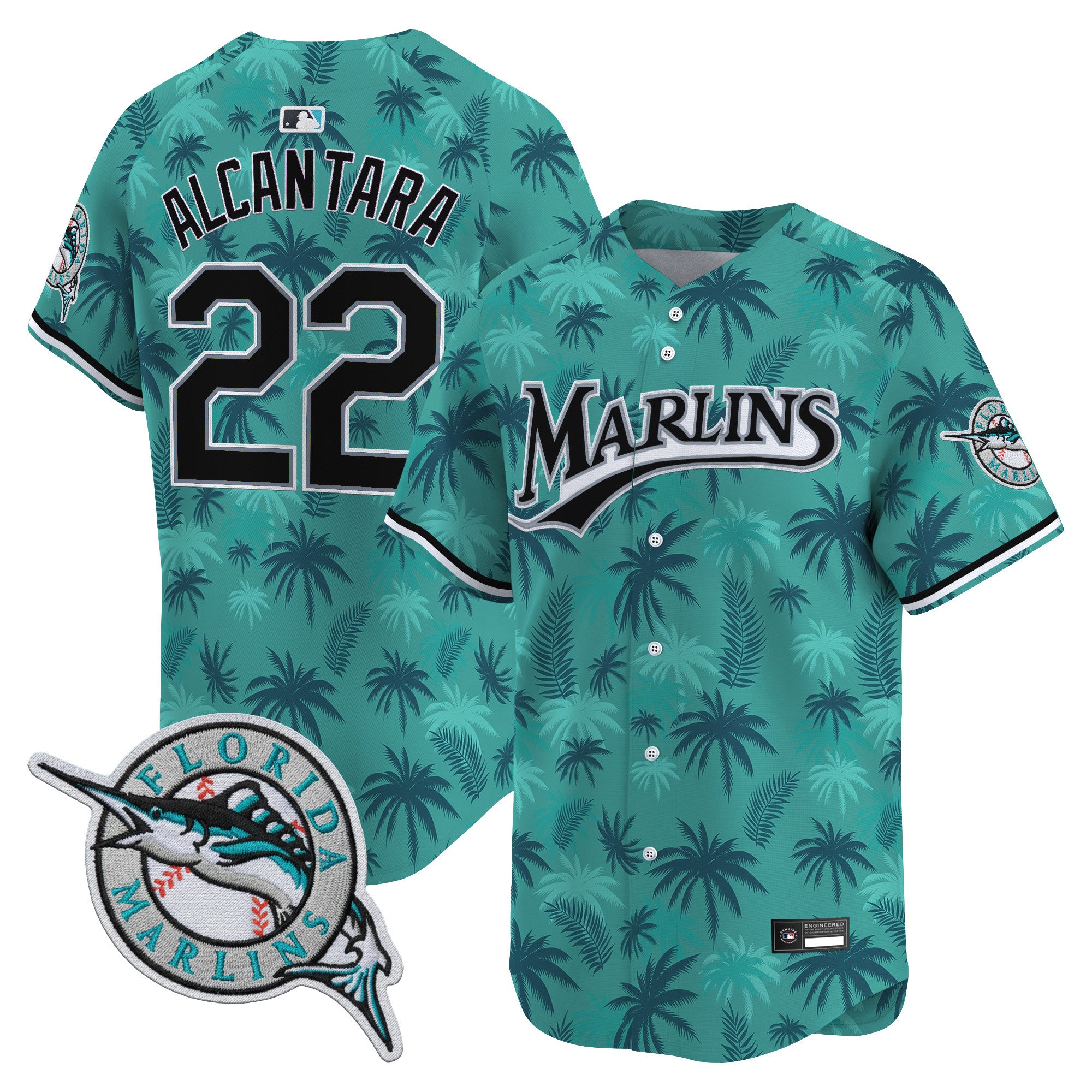 Miami Marlins GTA Vice City Vapor Premier Limited Jersey - Stitched