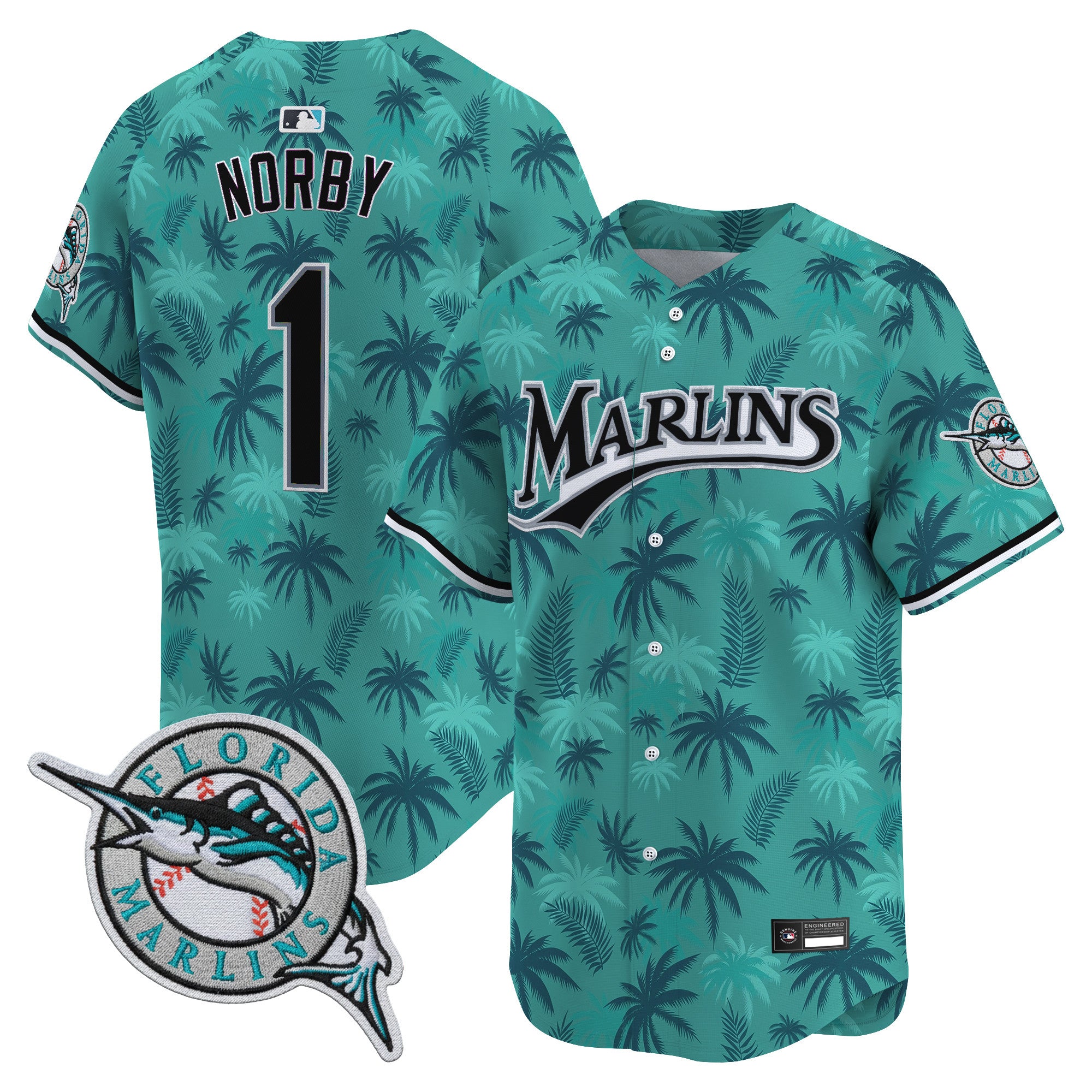 Miami Marlins GTA Vice City Vapor Premier Limited Jersey - Stitched