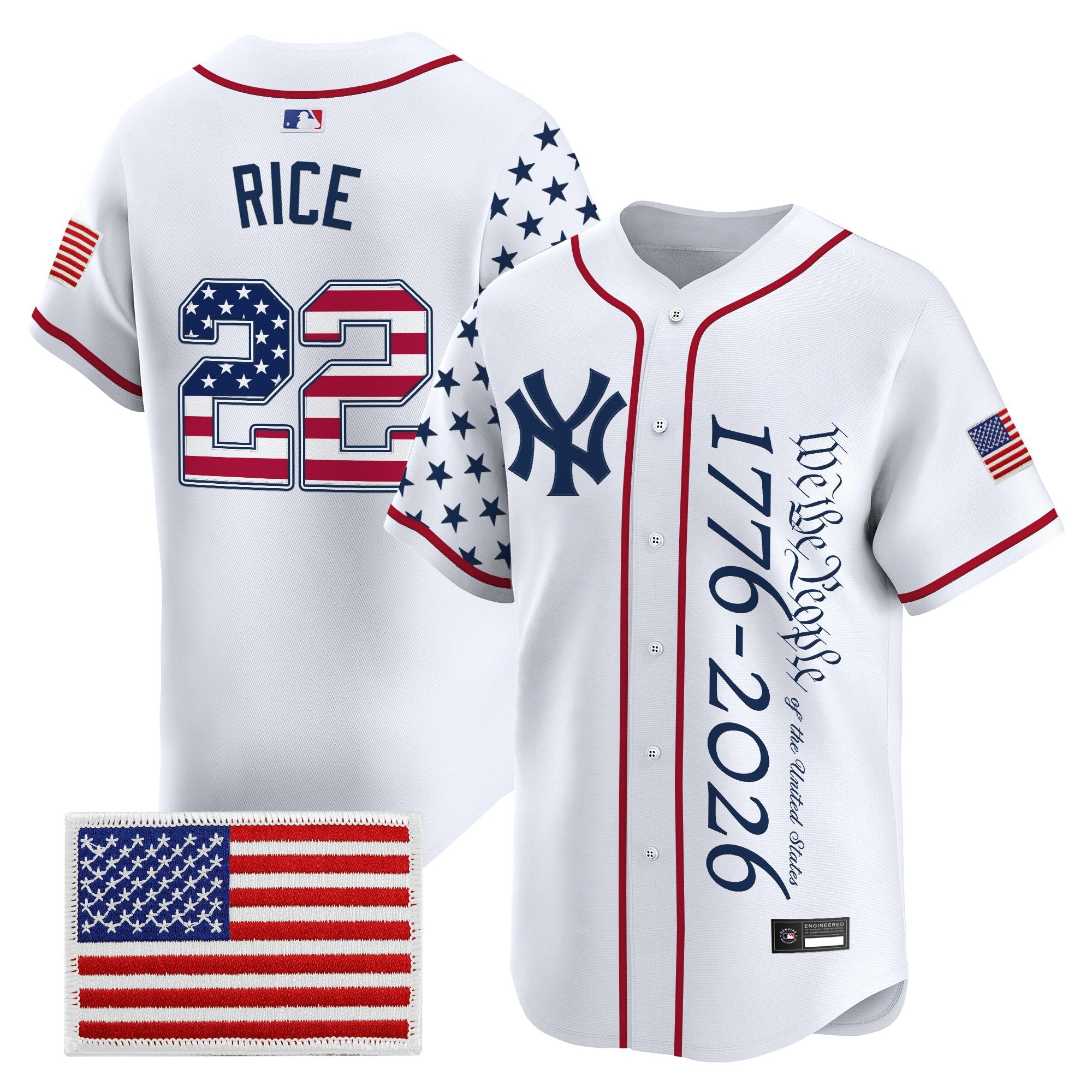 Men's Yankees "America 250 Edition" Vapor Premier Limited Jersey V3 - All Stitched