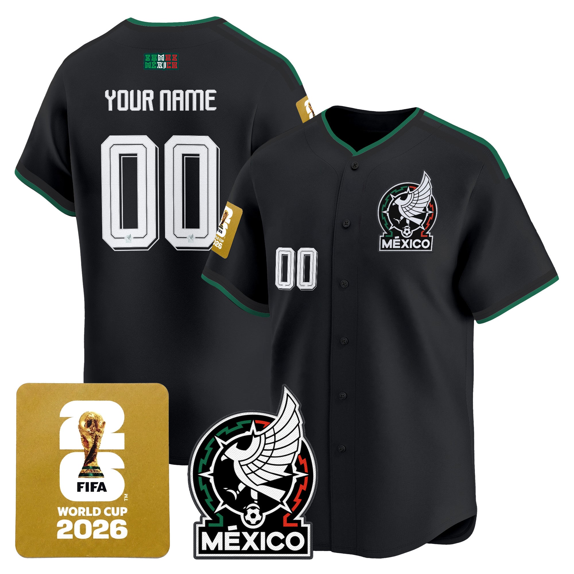 Mexico 2026 World Cup Vapor Custom Baseball Jersey - All Stitched
