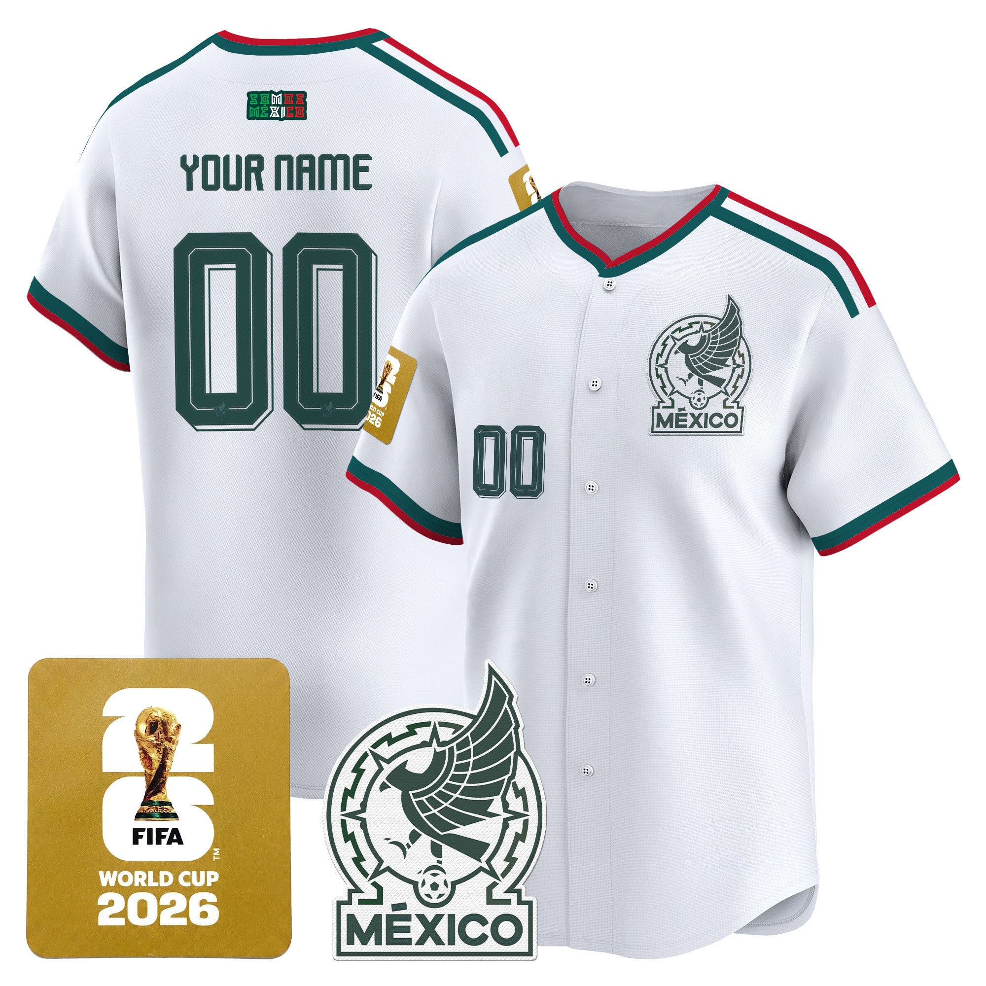 Mexico 2026 World Cup Vapor Custom Baseball Jersey - All Stitched