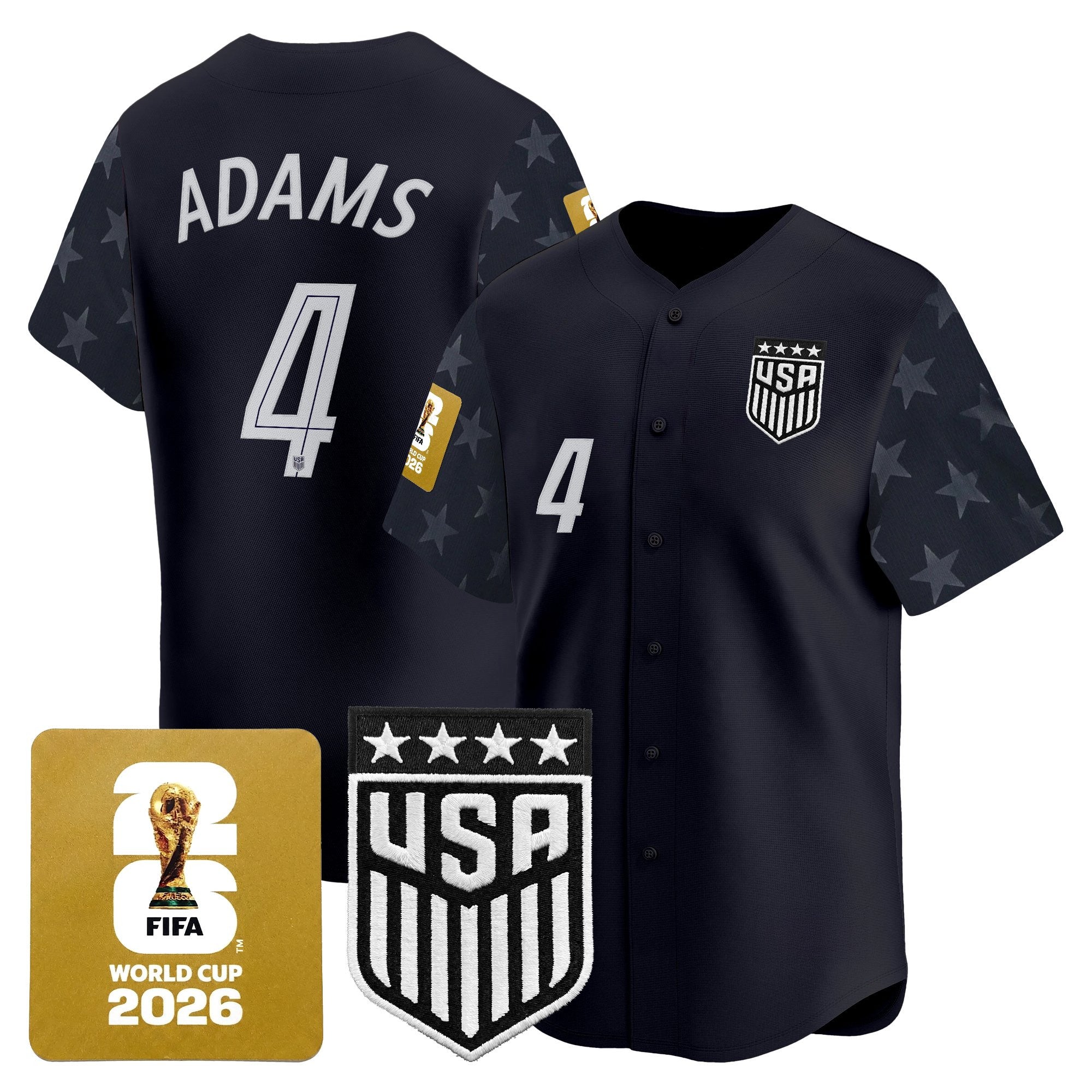 Men's USMNT 2026 World Cup Vapor Baseball Jersey - Stitched
