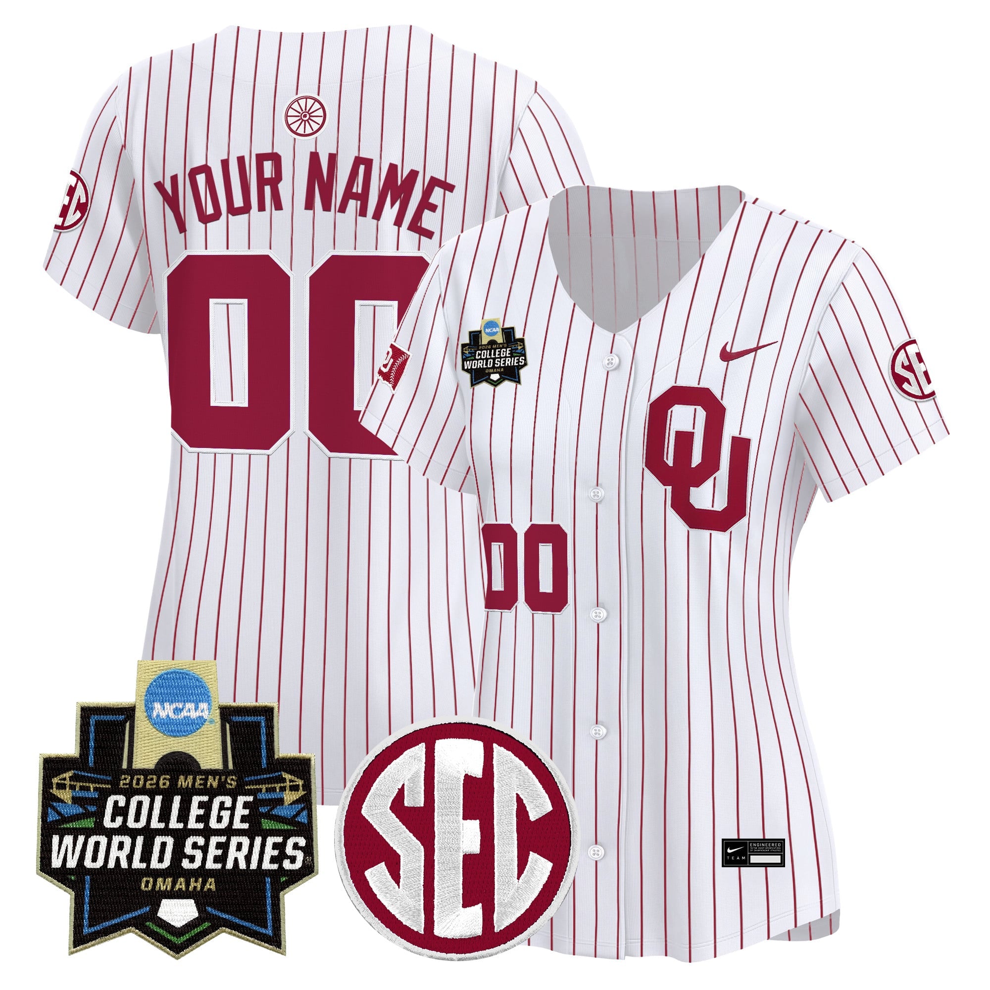 Oklahoma Sooners 2026 World Series Vapor Premier Limited Custom Jersey - All Stitched