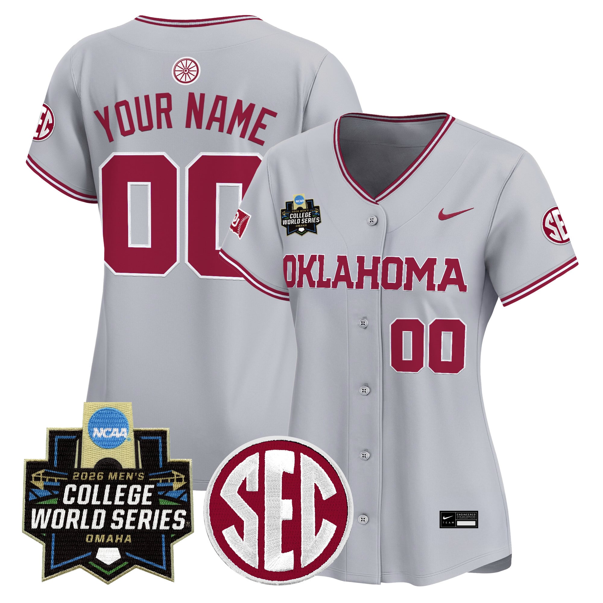 Oklahoma Sooners 2026 World Series Vapor Premier Limited Custom Jersey - All Stitched