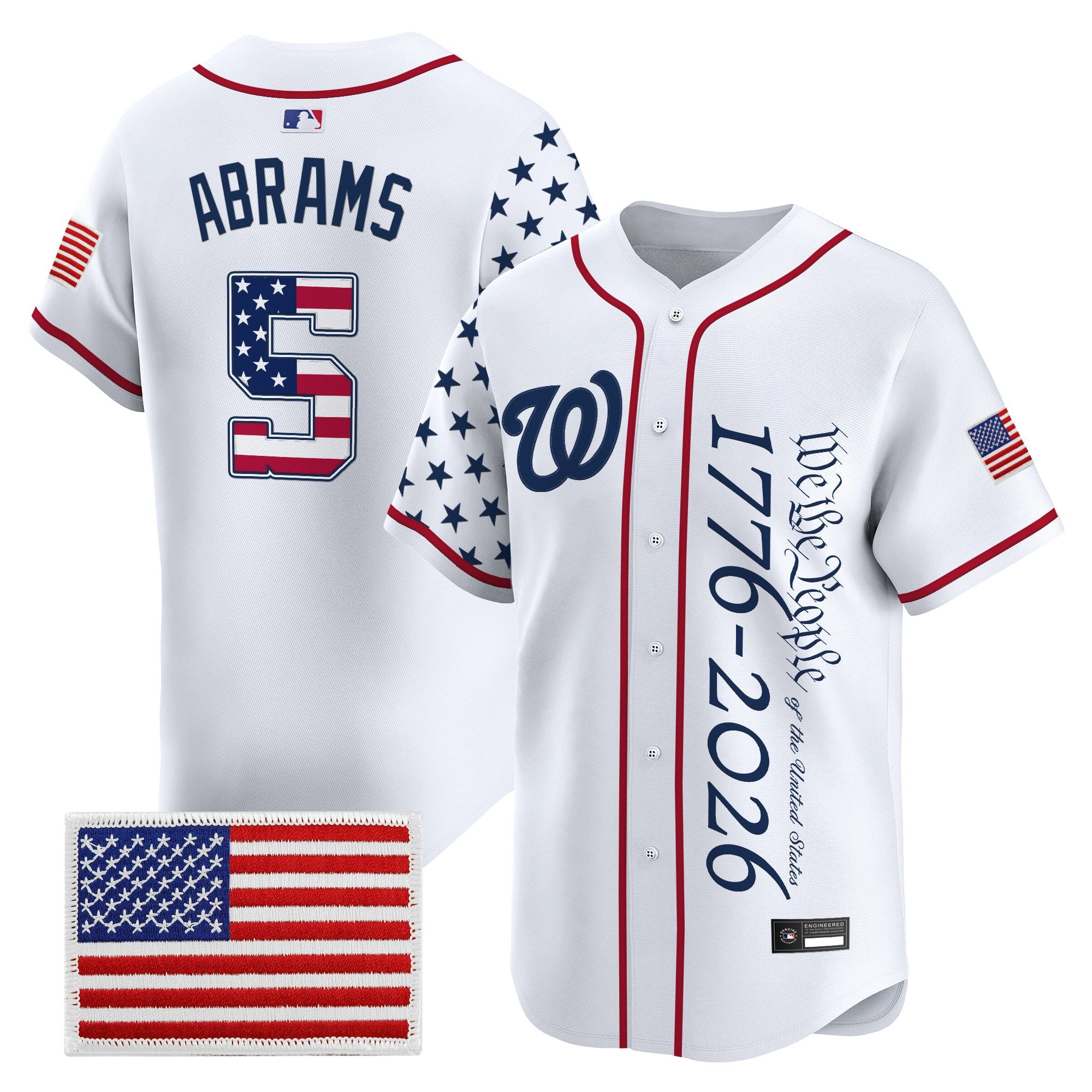 Men's Washington Nationals "America 250 Edition" Vapor Premier Limited Jersey V2 - All Stitched