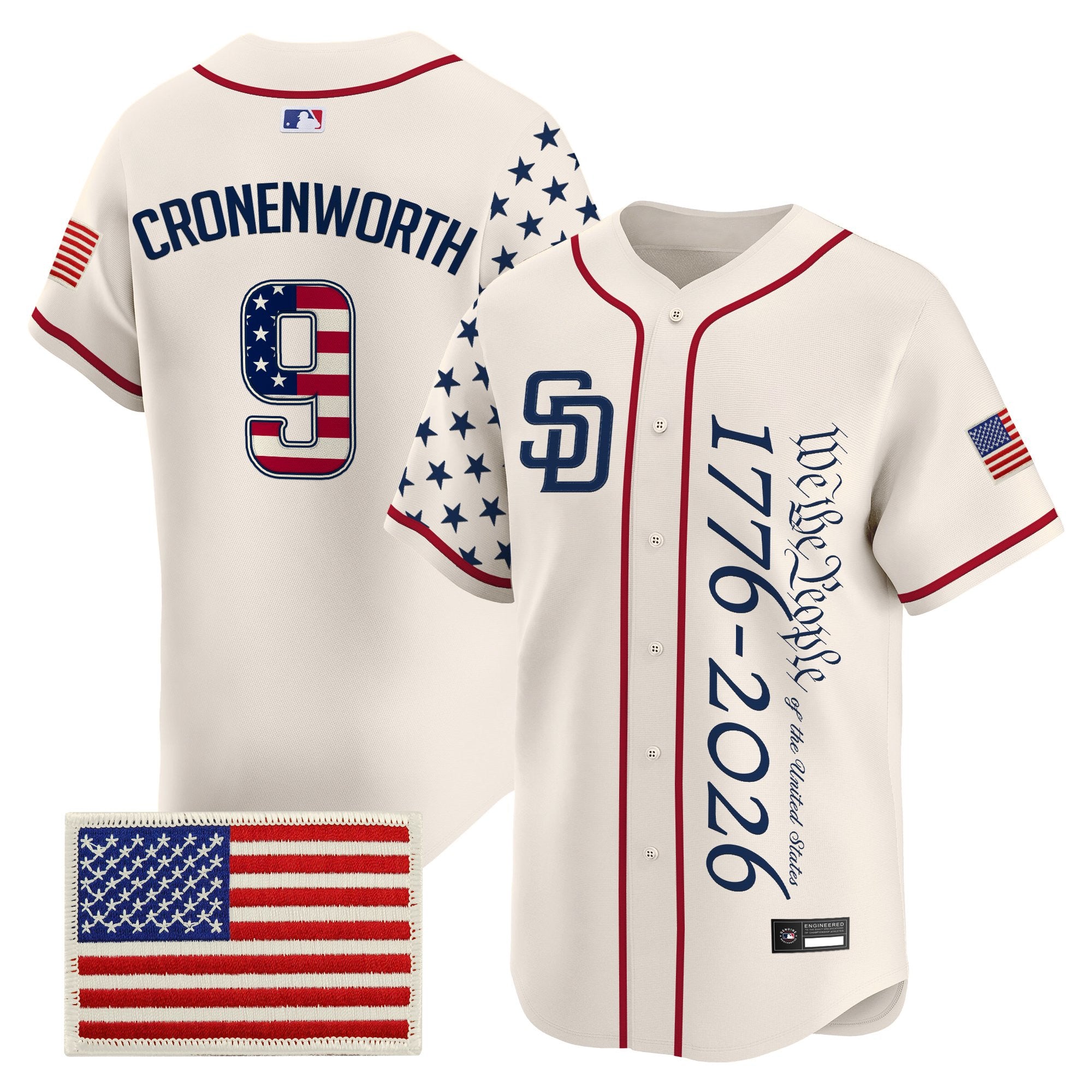 Men's San Diego Padres "America250 Edition" Vapor Premier Limited Jersey V2 - All Stitched
