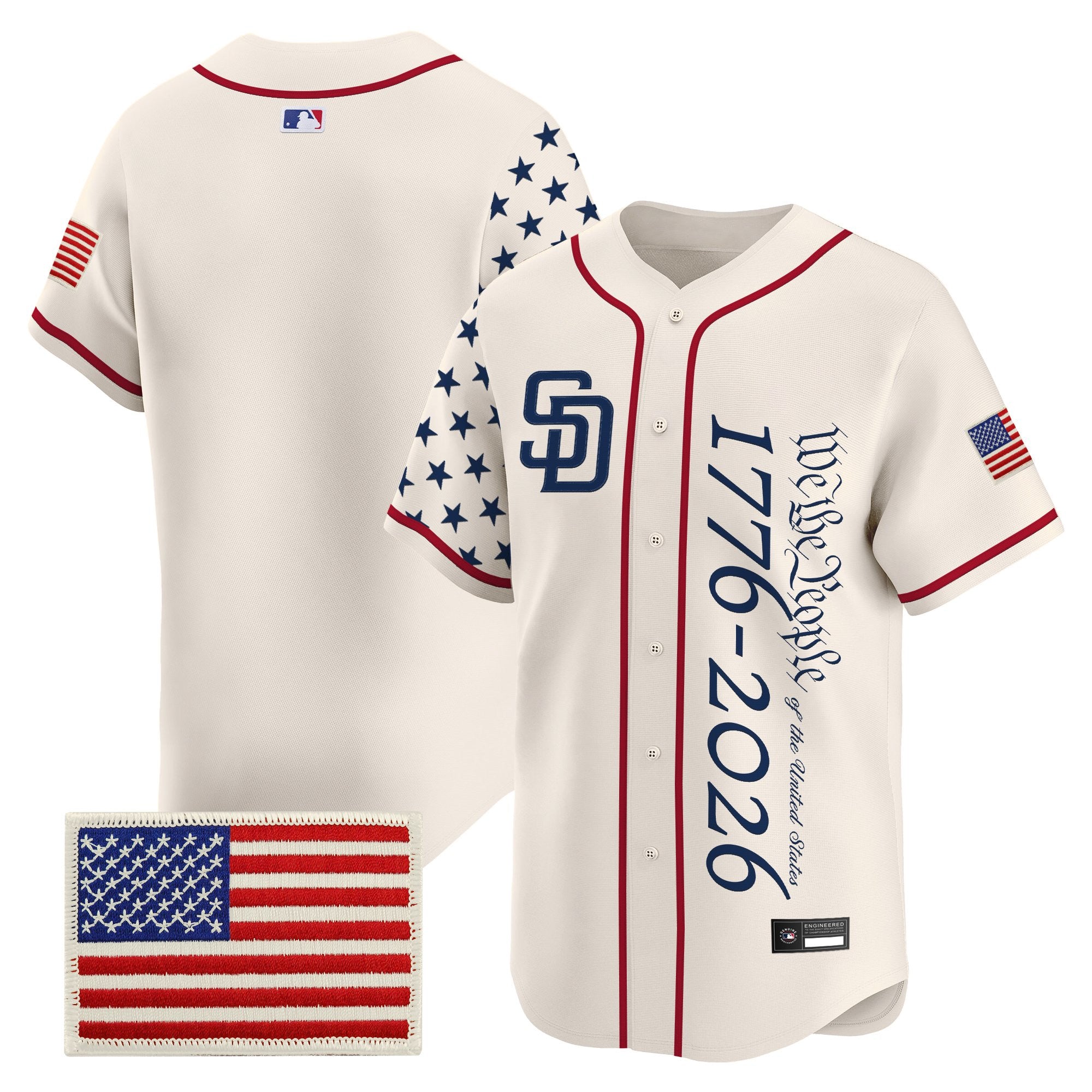 Men's San Diego Padres "America250 Edition" Vapor Premier Limited Jersey V2 - All Stitched