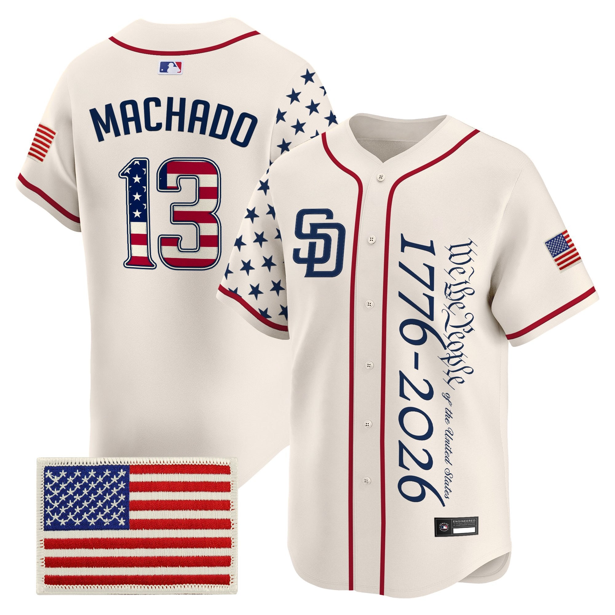 Men's San Diego Padres "America250 Edition" Vapor Premier Limited Jersey V2 - All Stitched