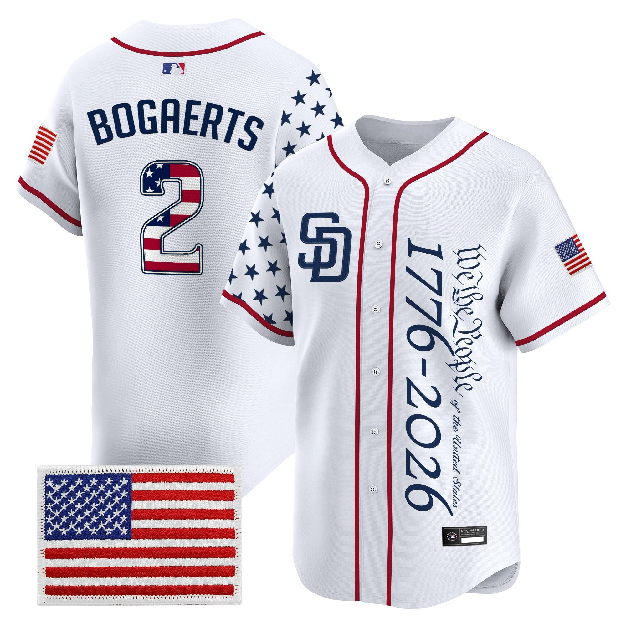 Men's San Diego Padres "America250 Edition" Vapor Premier Limited Jersey V2 - All Stitched